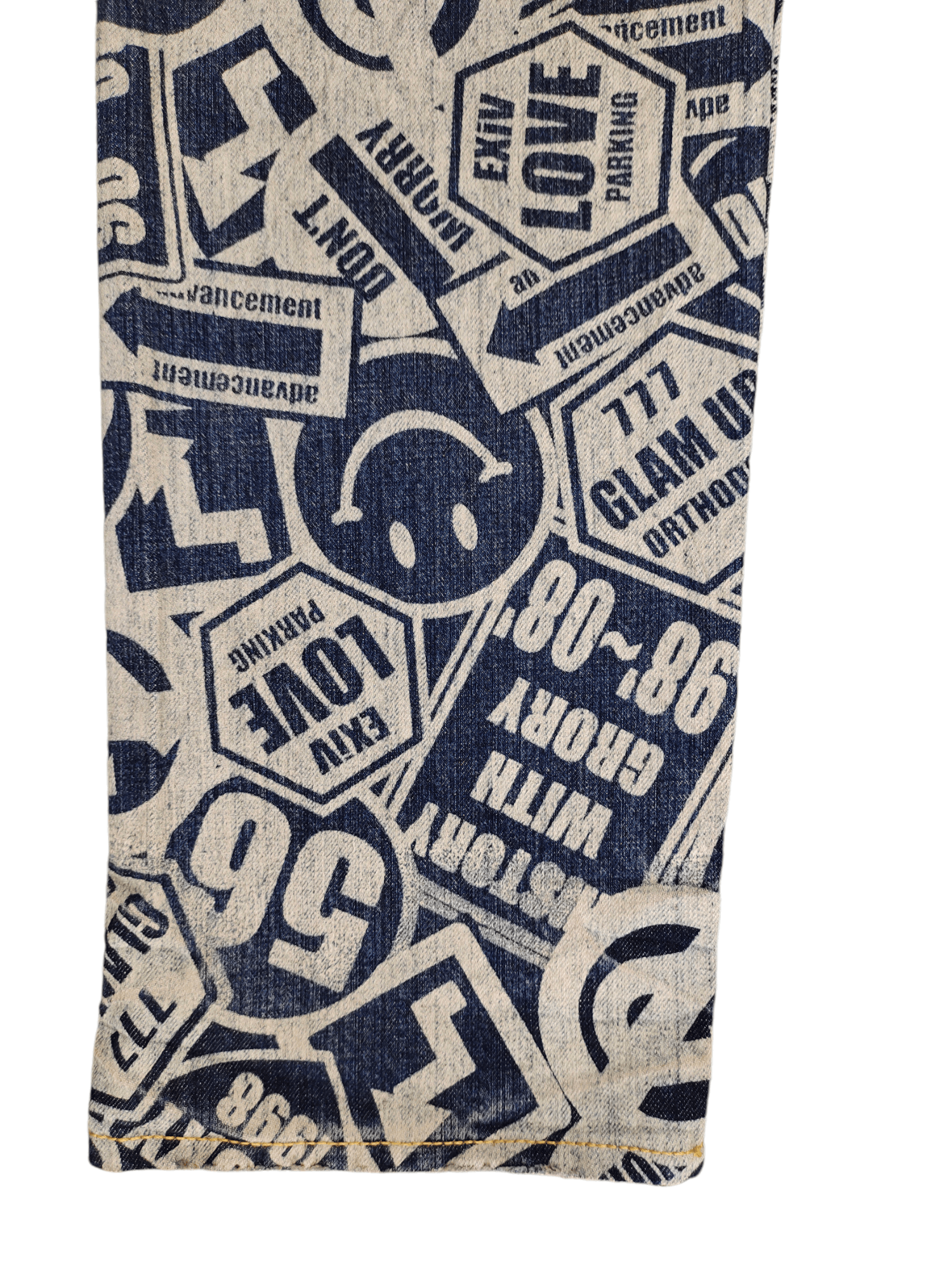 Hysteric Glamour × Undercover Japanese Co & Lu Full Print Hysteric Glamour Style Jeans Size US 33 - 18 Thumbnail