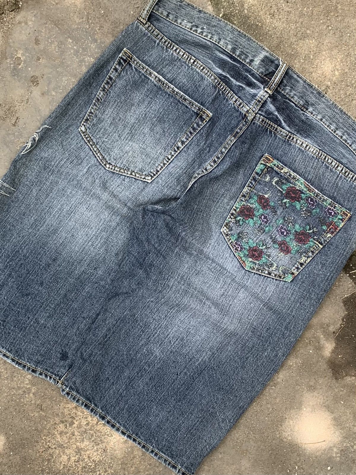 Japanese Brand × Vintage Vintage Y2k Quality Jeans Dragon jorts Size US 37 - 6 Thumbnail