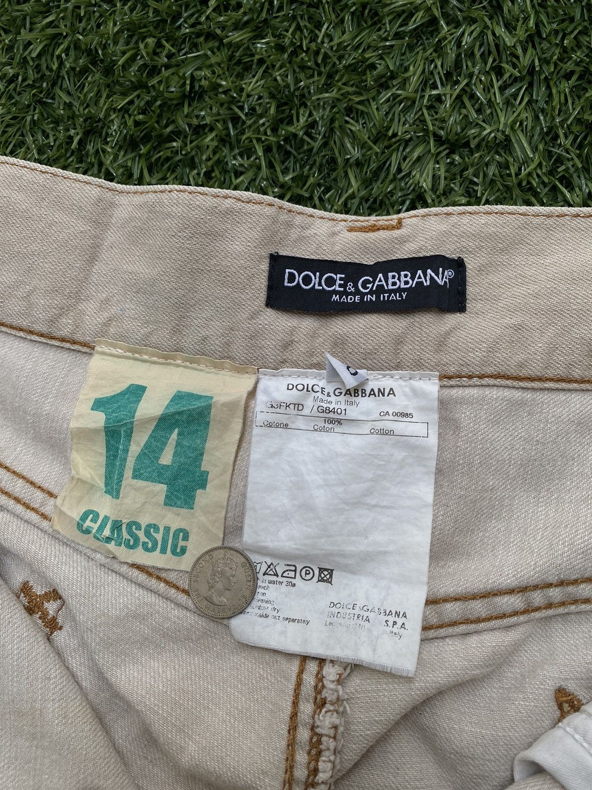 Dolce & Gabbana Vintage Dolce&Gabbana Cream Jeans Size US 36 / EU 52 - 9 Thumbnail