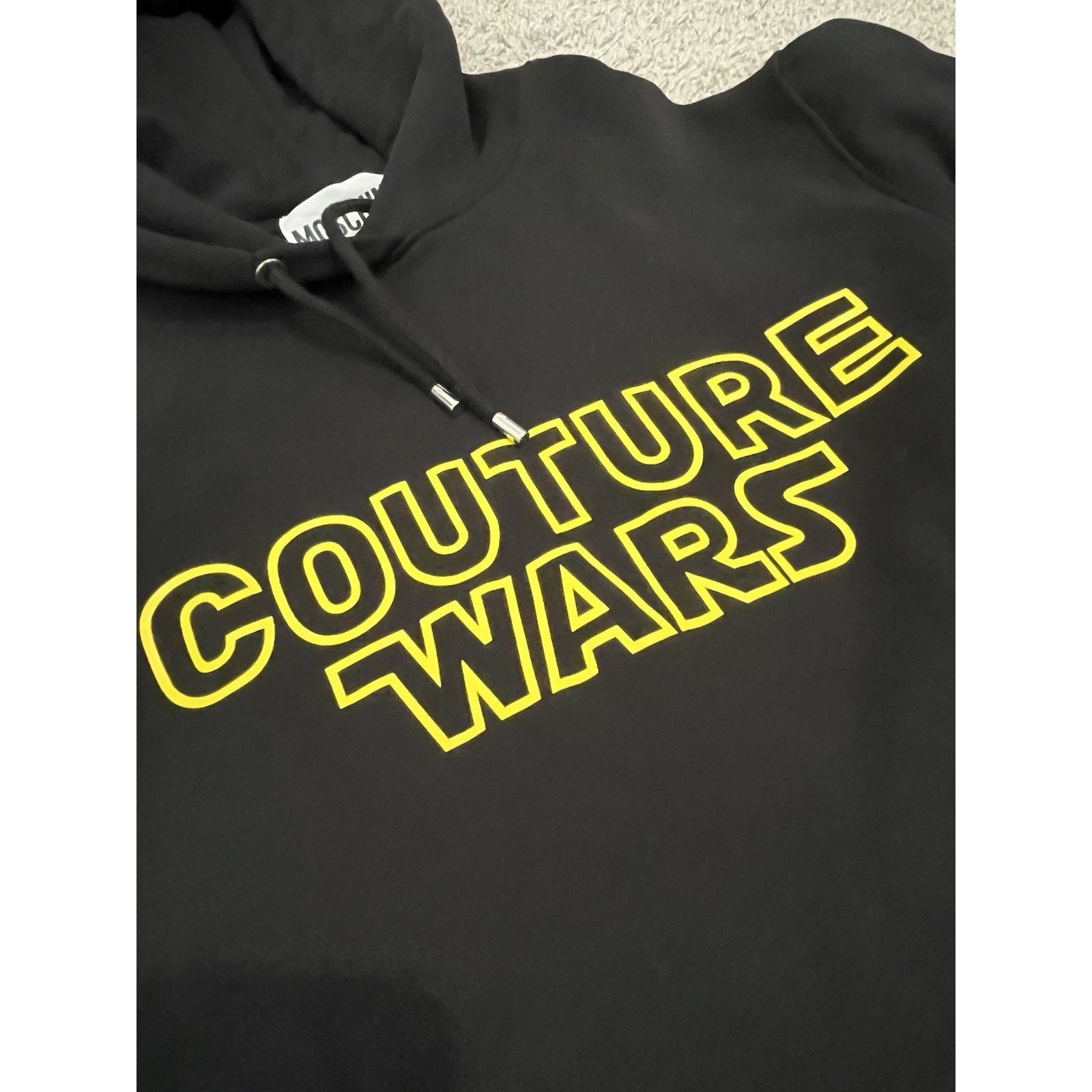 Moschino Moschino Couture Wars Hoodie W US 4 Black Star Wars Longline Size S / US 4 / IT 40 - 9 Thumbnail