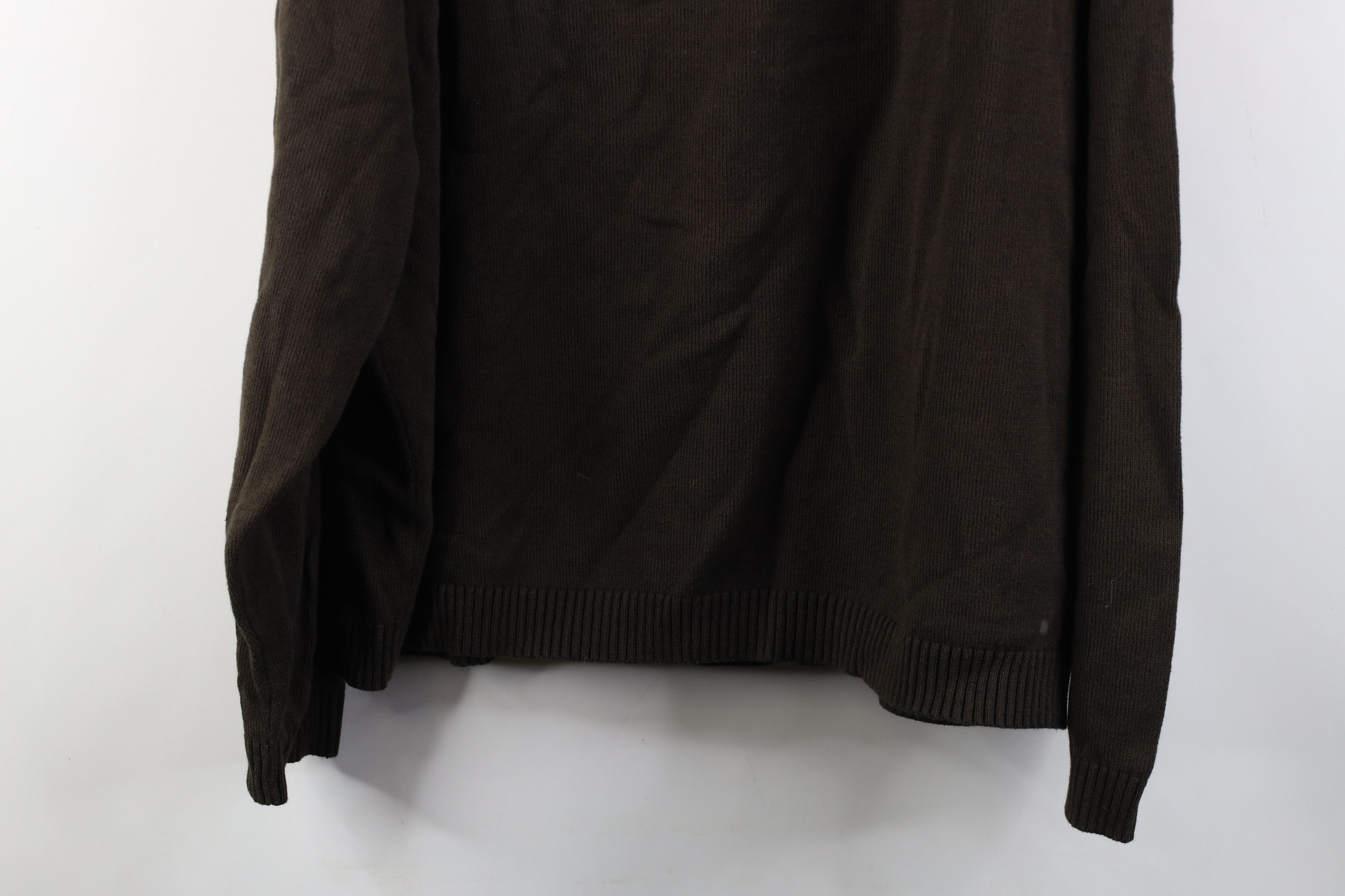 Tommy Bahama Vintage Tommy Bahama Blank Ribbed Knit V-Neck Sweater Brown Size US XXL / EU 58 / 5 - 10 Thumbnail