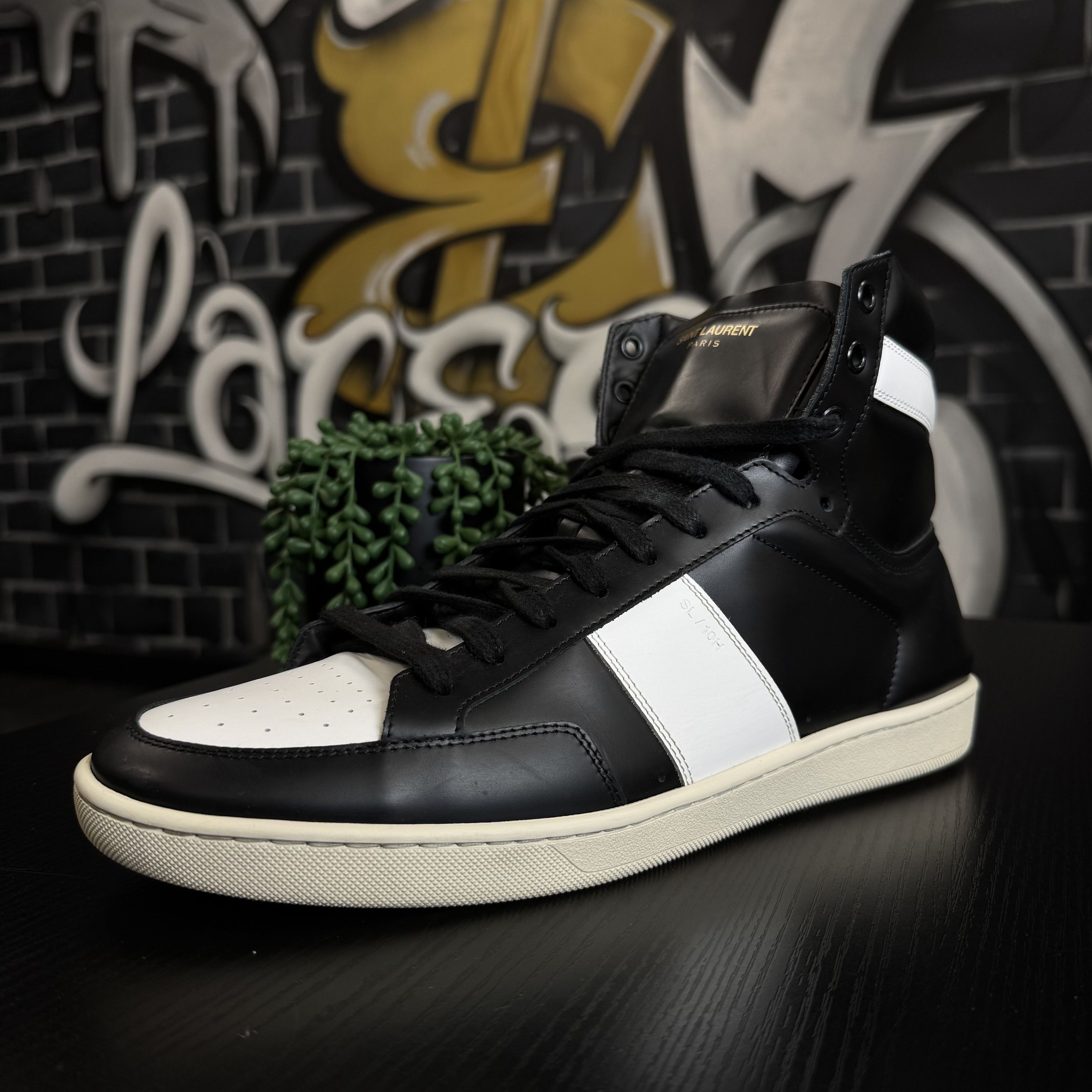 SAINT LAURENT SL-10H WHITE BLACK