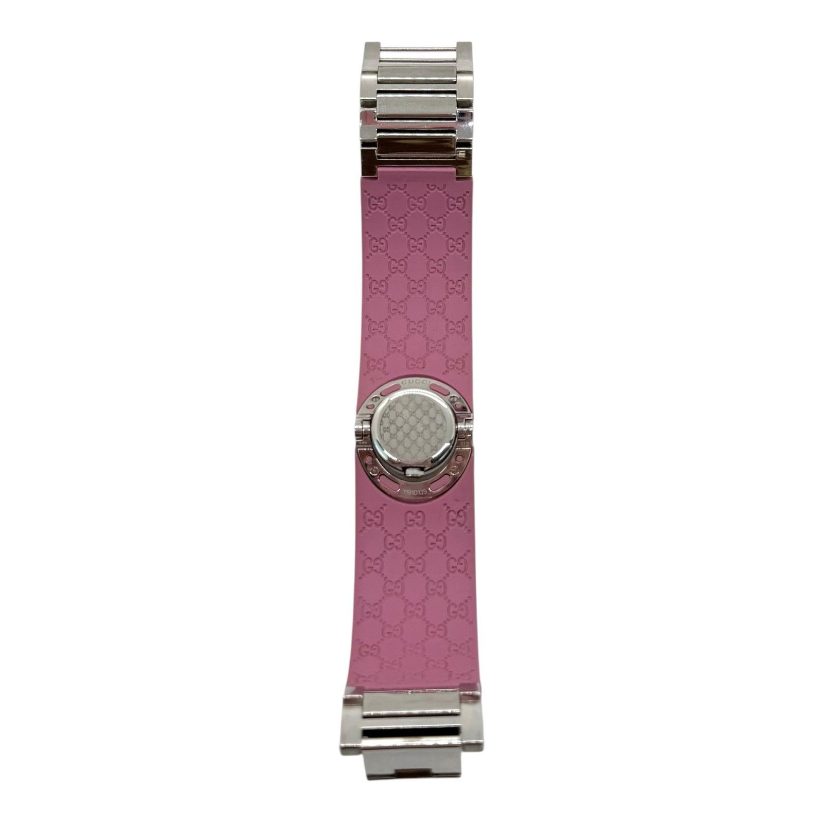 Gucci Gucci GG Twirl Pink Rubber Bangle Watch Size ONE SIZE - 11 Thumbnail