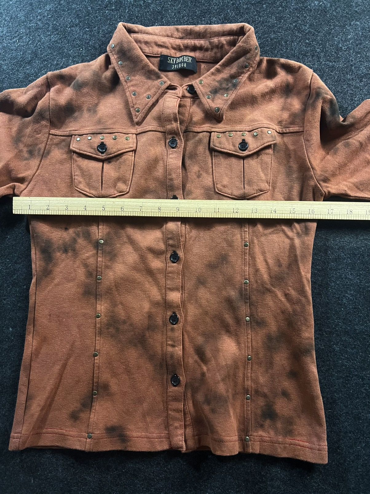 If Six Was Nine Vintage Black Bleached Sky Bomber 391B08 Jacket Size S / US 4 / IT 40 - 5 Thumbnail
