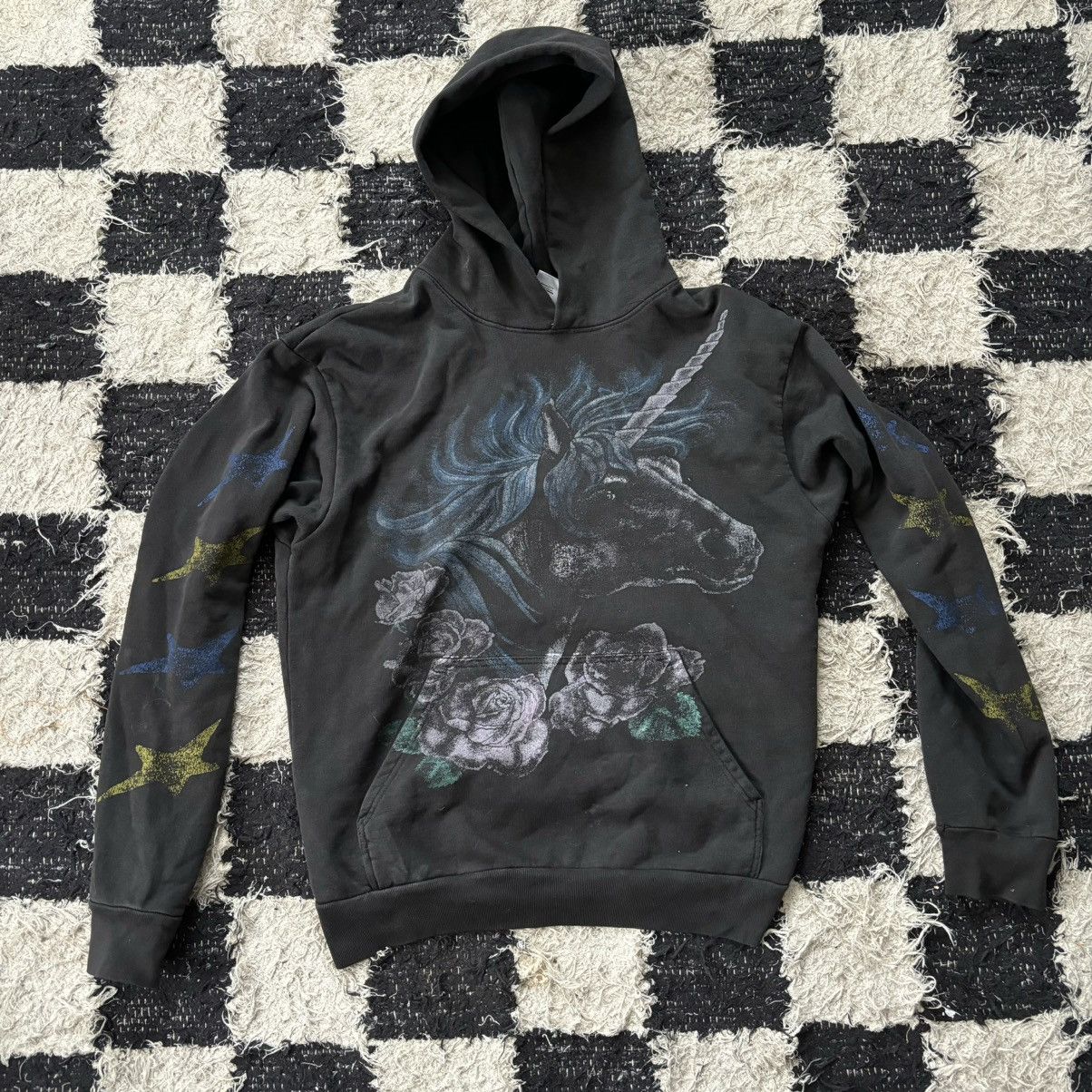 basketcase gallery Basketcase washed black unicorn hoodie Size US M / EU 48-50 / 2 - 1 Thumbnail