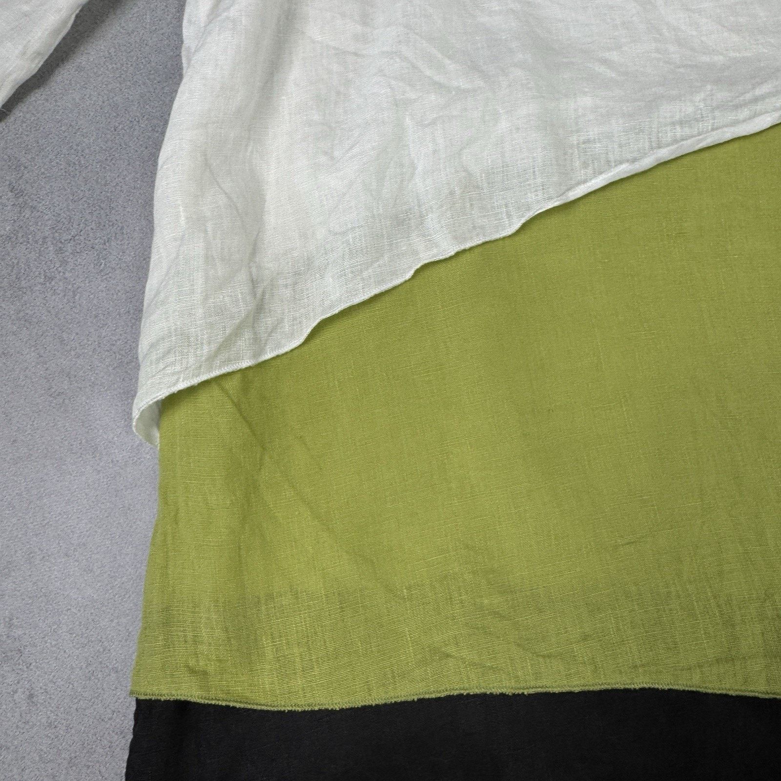 Vintage Chesca Women Midi Linen Dress Size 1 Multicolour Size M / US 6-8 / IT 42-44 - 12 Thumbnail
