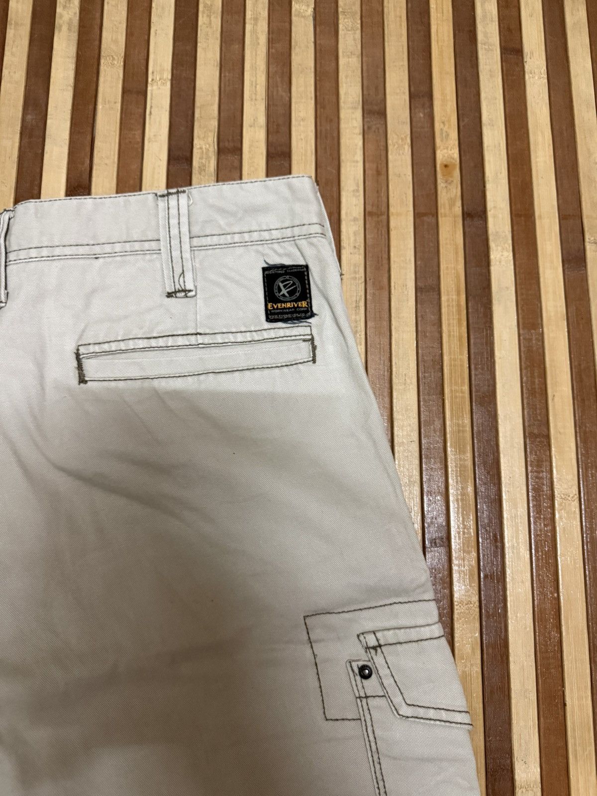 Japanese Brand EVENRIVER Cargo Pants Streetwear Multipocket W32X30.5 Size US 32 / EU 48 - 8 Thumbnail