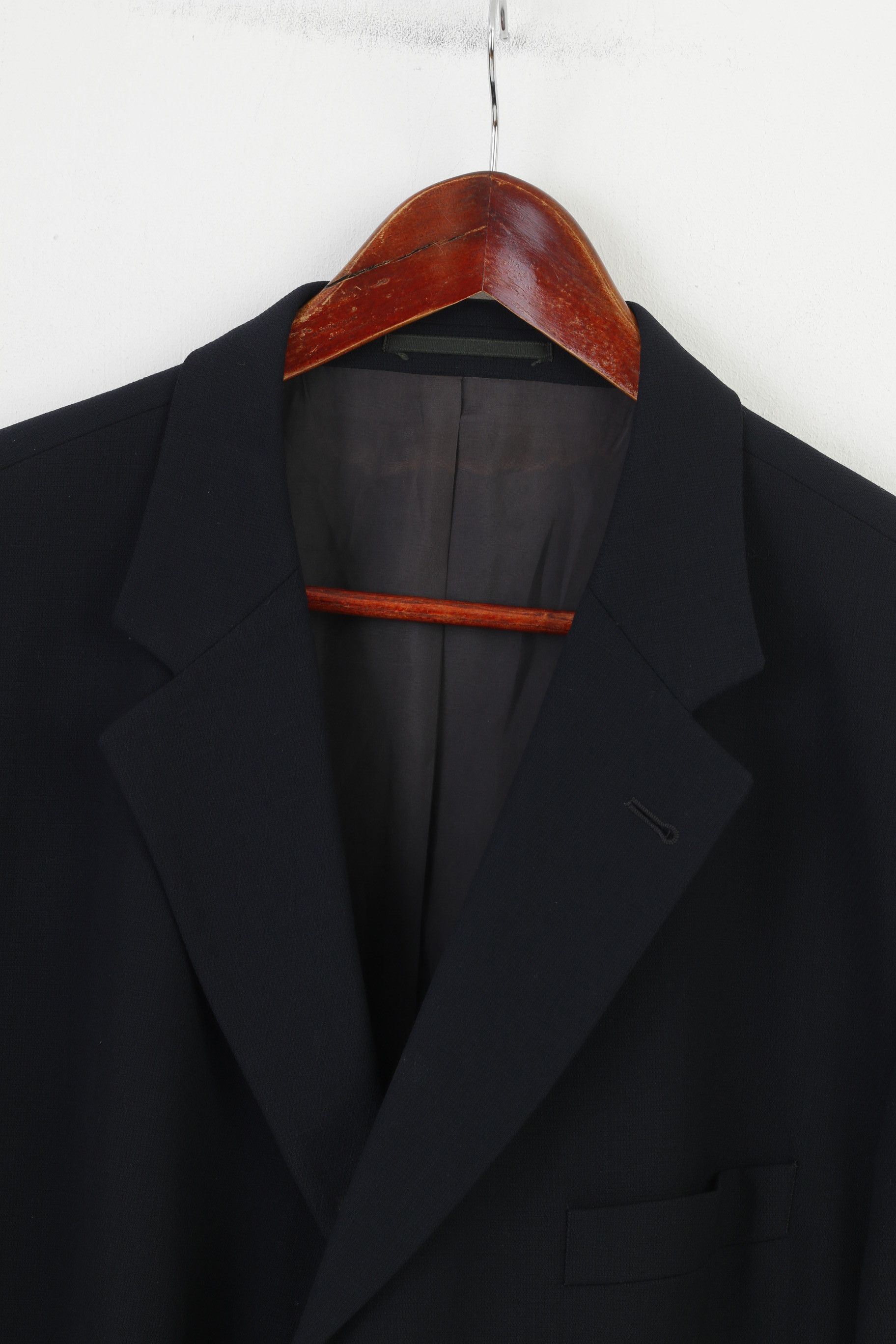 Hugo Boss Hugo Boss Men 58 48 Blazer Navy Elegant Super 100 0097 Size 48R - 3 Thumbnail