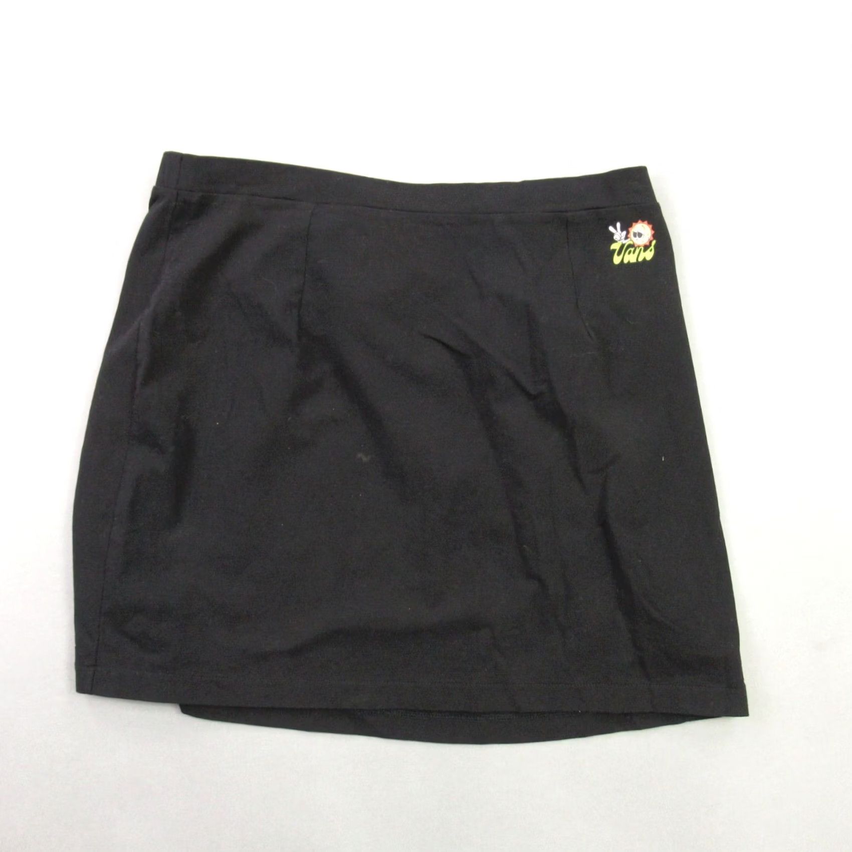 Vans VANS Skirt Womens XL Lightweight Outdoor Black Pullon Midi Skirt Flare Pockets Casual Size 40" / US 18 - 2 Thumbnail