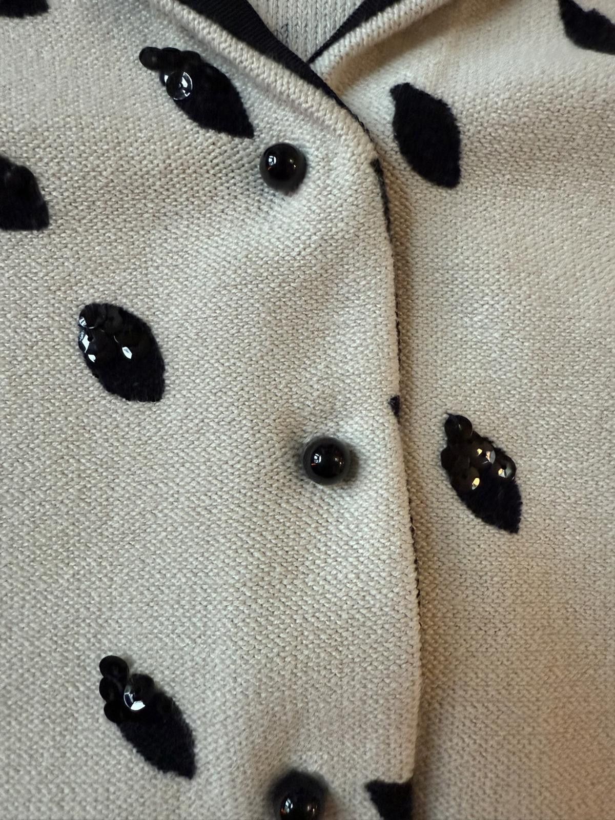 Designer NWT Sequined Cotton/Spandex Cardigan Size S / US 4 / IT 40 - 6 Thumbnail