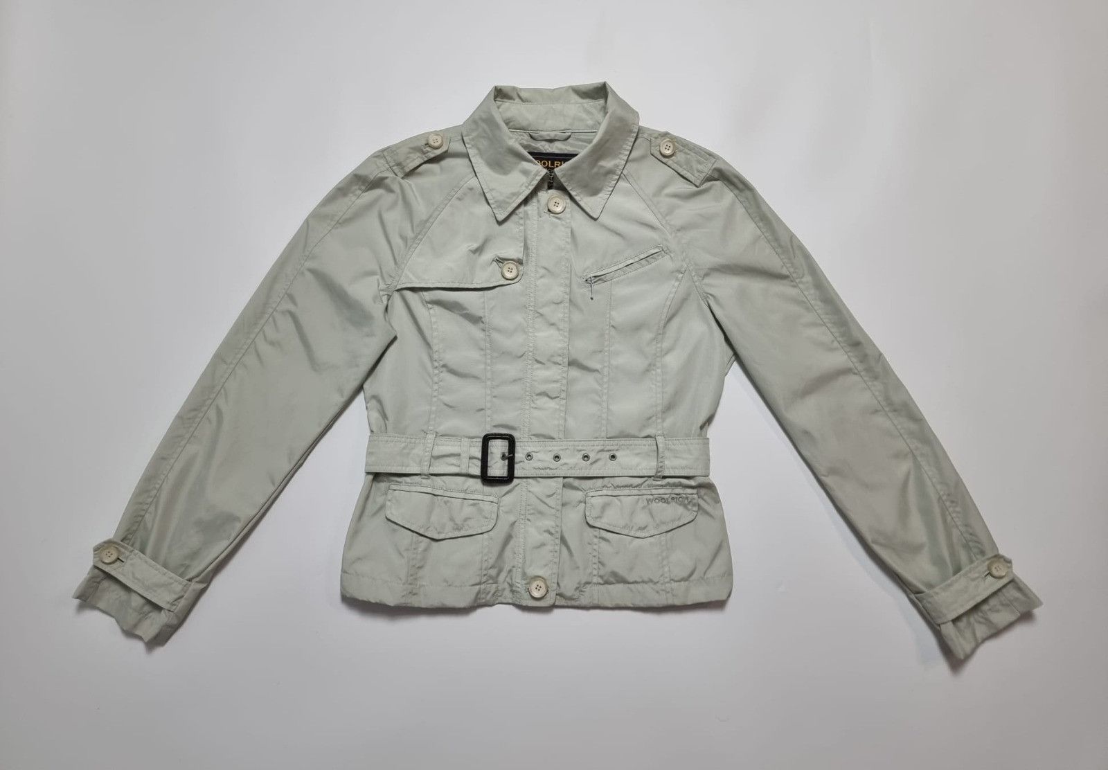 Woolrich Woolen Mills Woolrich short belted field jacket L womens ecru Size M / US 6-8 / IT 42-44 - 9 Thumbnail