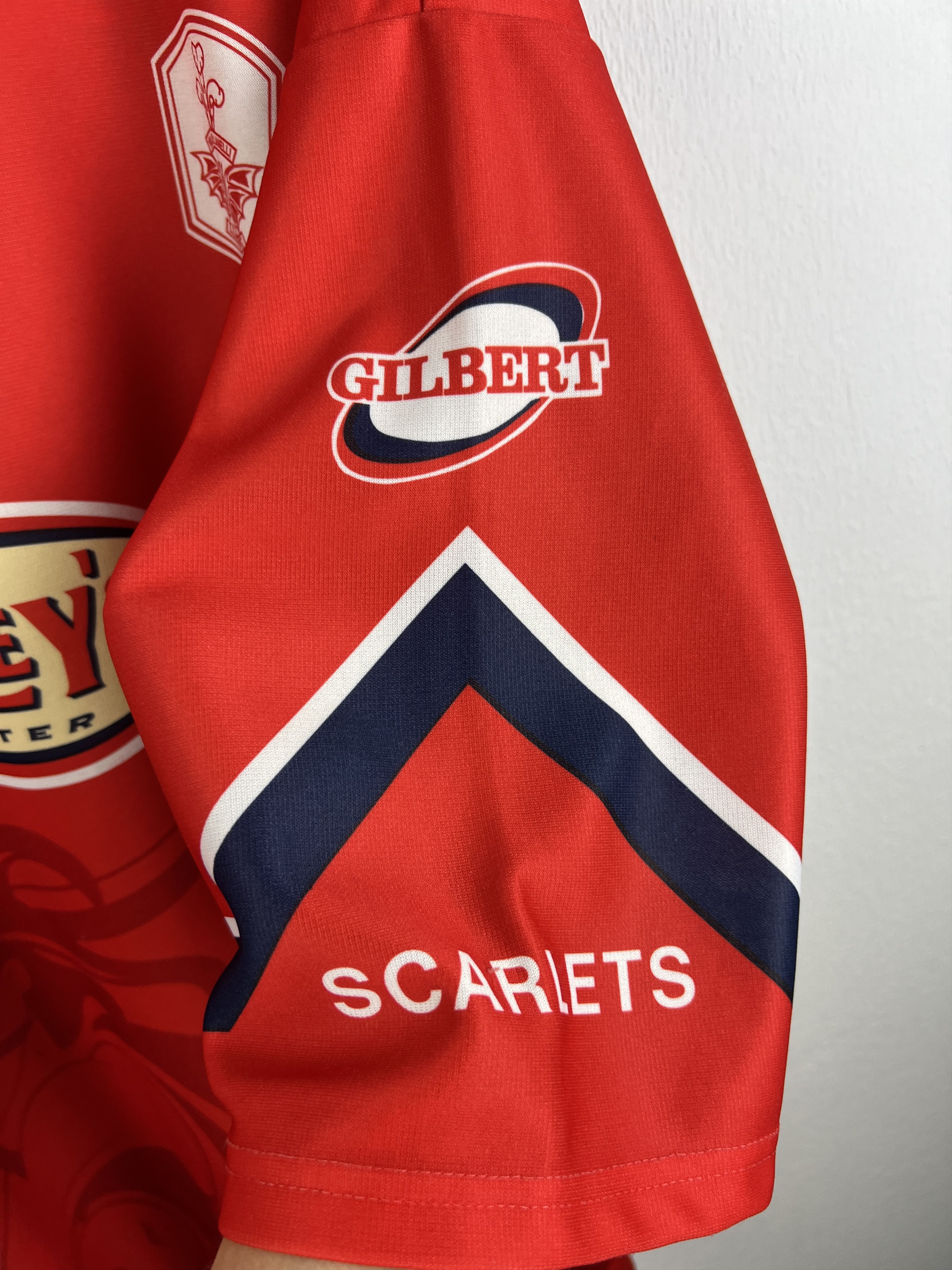 Vintage Llanelli Scarlets Wales Rugby Union Jersey Trikot Size 3XL Size US XXL / EU 58 / 5 - 5 Thumbnail