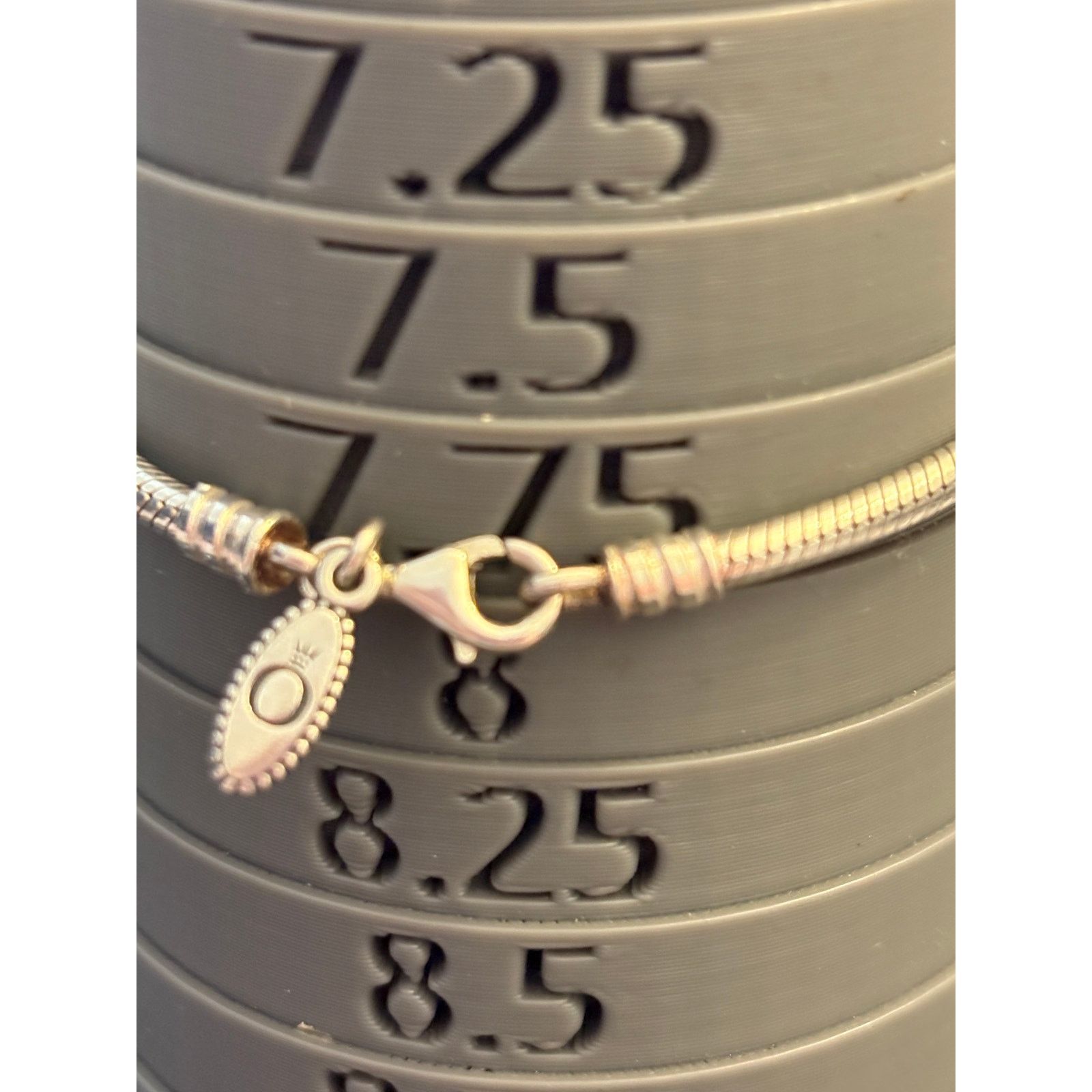 pandora Pandora 925 Sterling Silver Charm Bracelet 7.75 “ 15g Size ONE SIZE - 4 Thumbnail