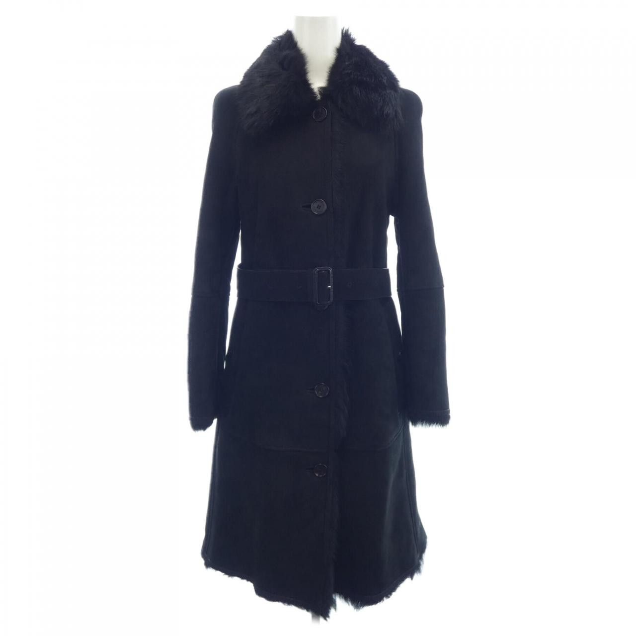 Burberry Burberry Burberry Shearling Coat Fur Outerwear 80035611 DUTY FREE for USA Size ONE SIZE - 1 Thumbnail