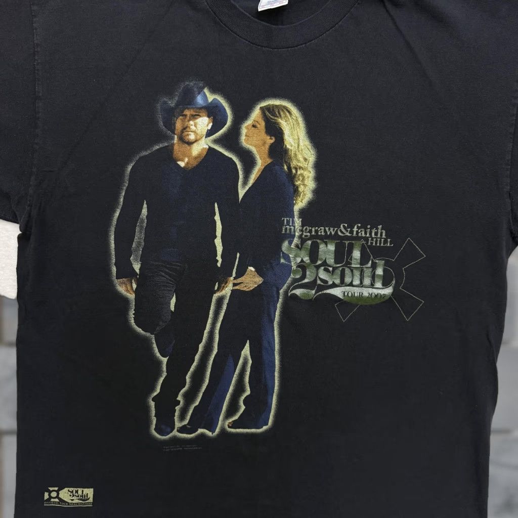 Vintage VINTAGE Tim McGraw Faith Hill Soul2Soul Tour 2007 Shirt Mens XL Black Country Music Tee Size US XL / EU 56 / 4 - 1 Thumbnail