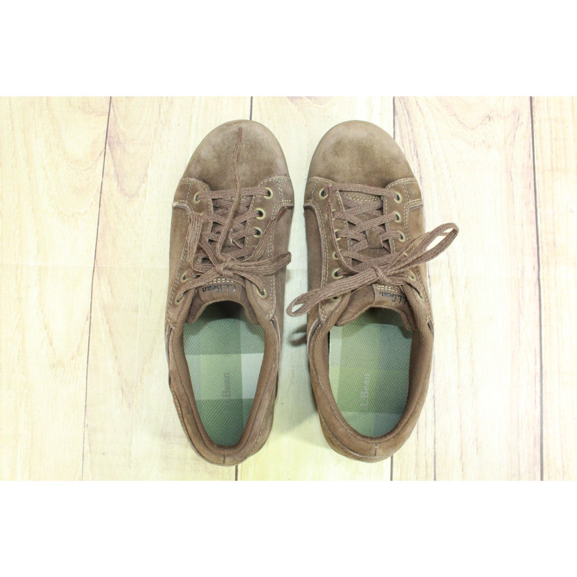 L.L. Bean LL Bean Brown Suede Casual Lace-Up Sneakers Oxford Size US 7.5 / EU 40-41 - 7 Thumbnail