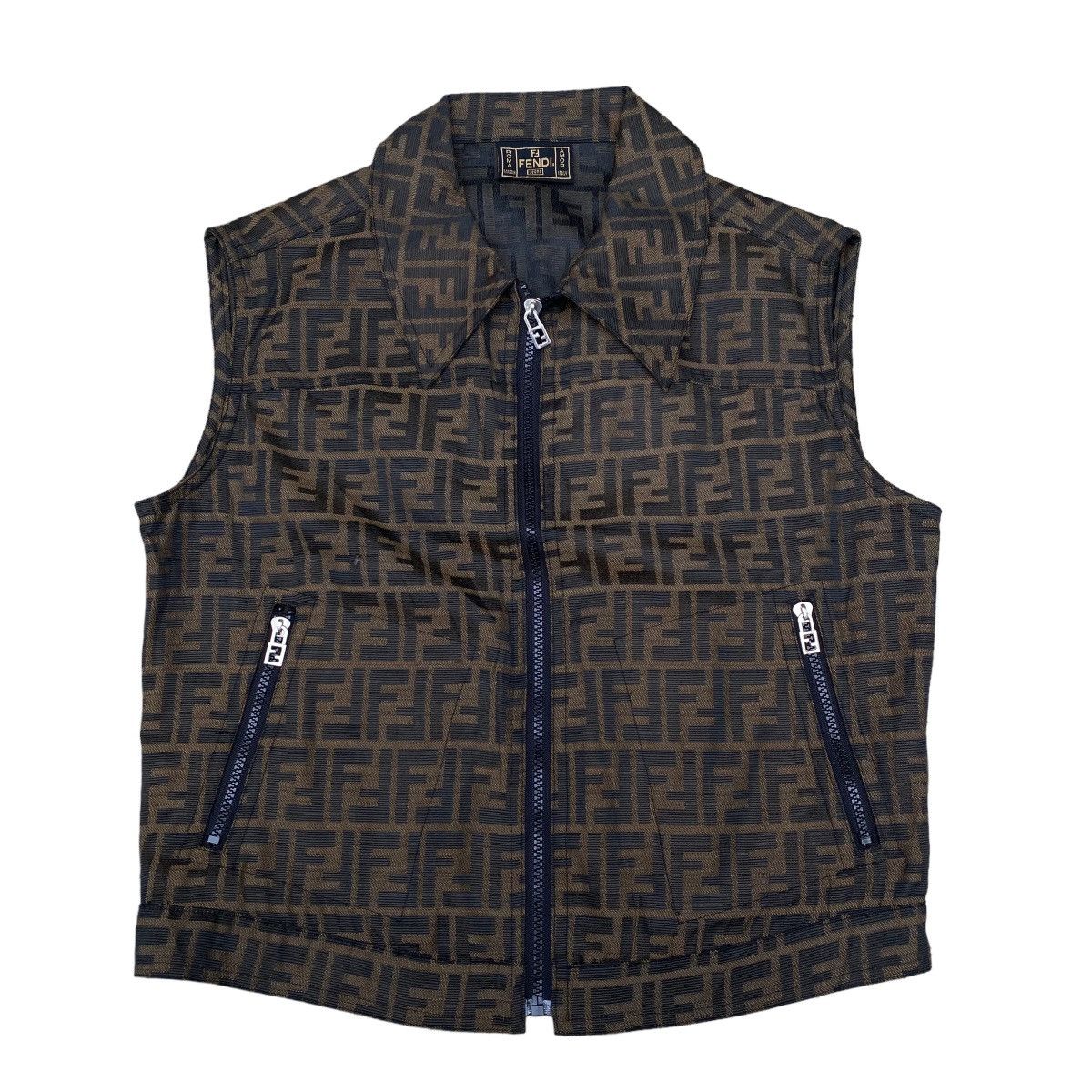 image of Vintage Fendi Zucca Vest, Men's (Size Small)