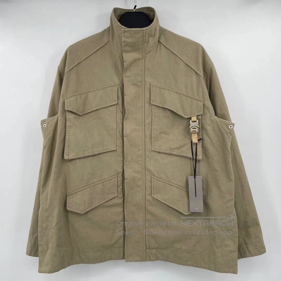 Dior Dior Beige Utility Buckle Embroidered Jacket. Size US L / EU 52-54 / 3 - 1 Thumbnail