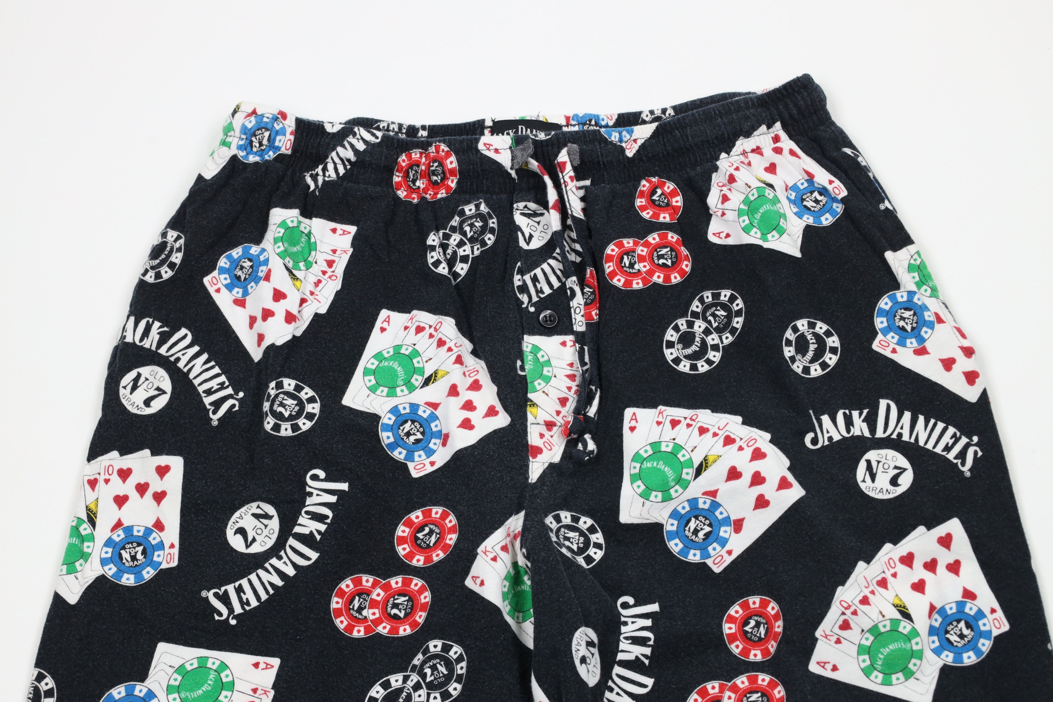Vintage Vintage Y2K 2005 Jack Daniels Whisky Wide Leg Pajama Pants Size US 36 / EU 52 - 2 Thumbnail
