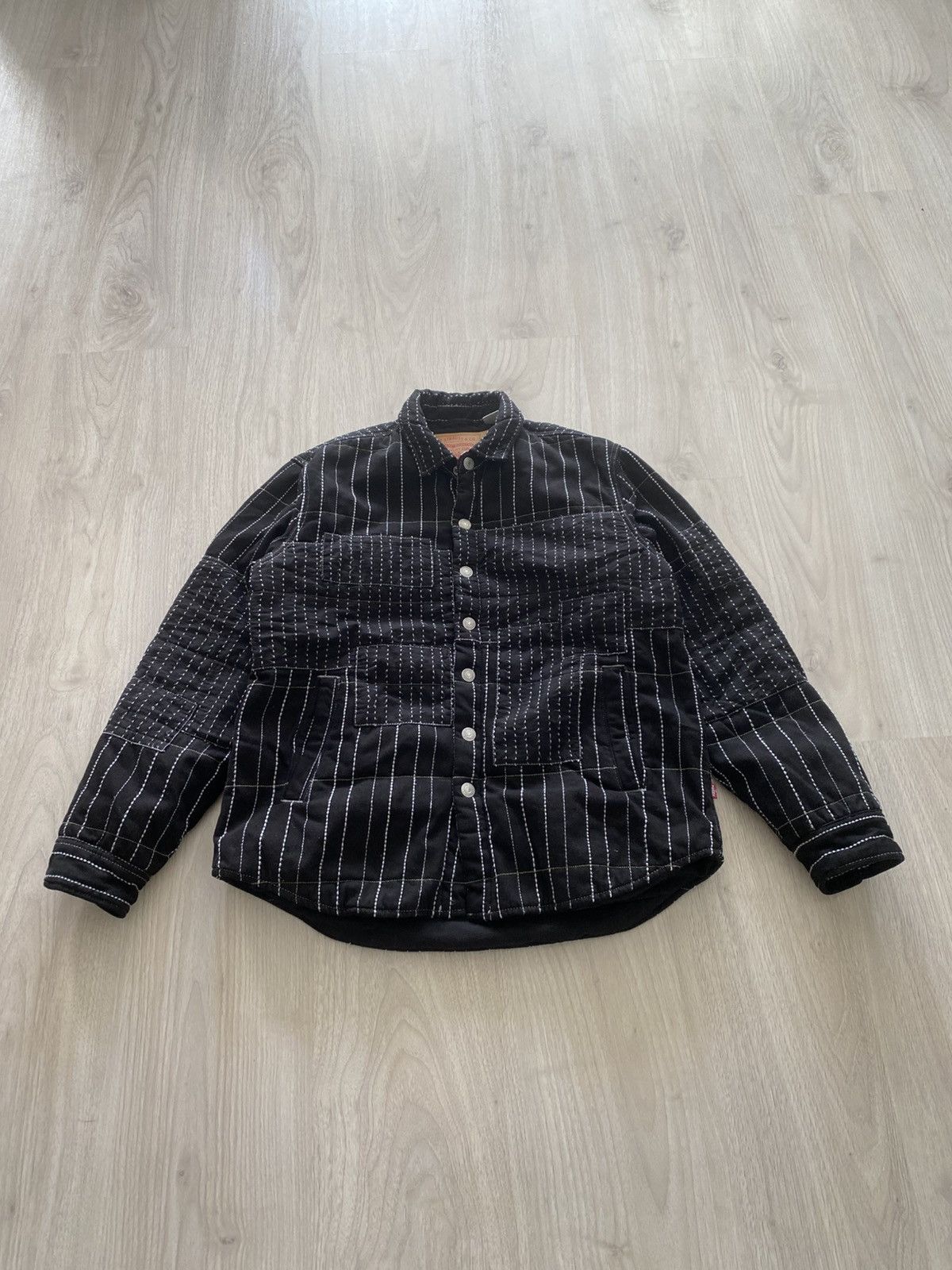 DENIM TEARS × Levi's Sashiko Embroidered Oversized Quilted Jacked Size US S / EU 44-46 / 1 - 2 Thumbnail