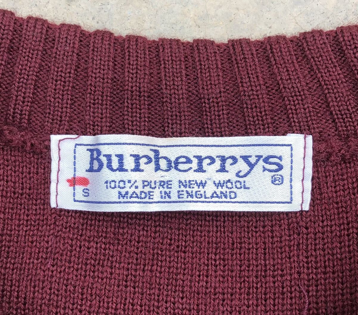 Burberry VTG Burberrys 100% Pure Wool With Burgundy Inserts Leather Size US M / EU 48-50 / 2 - 15 Thumbnail