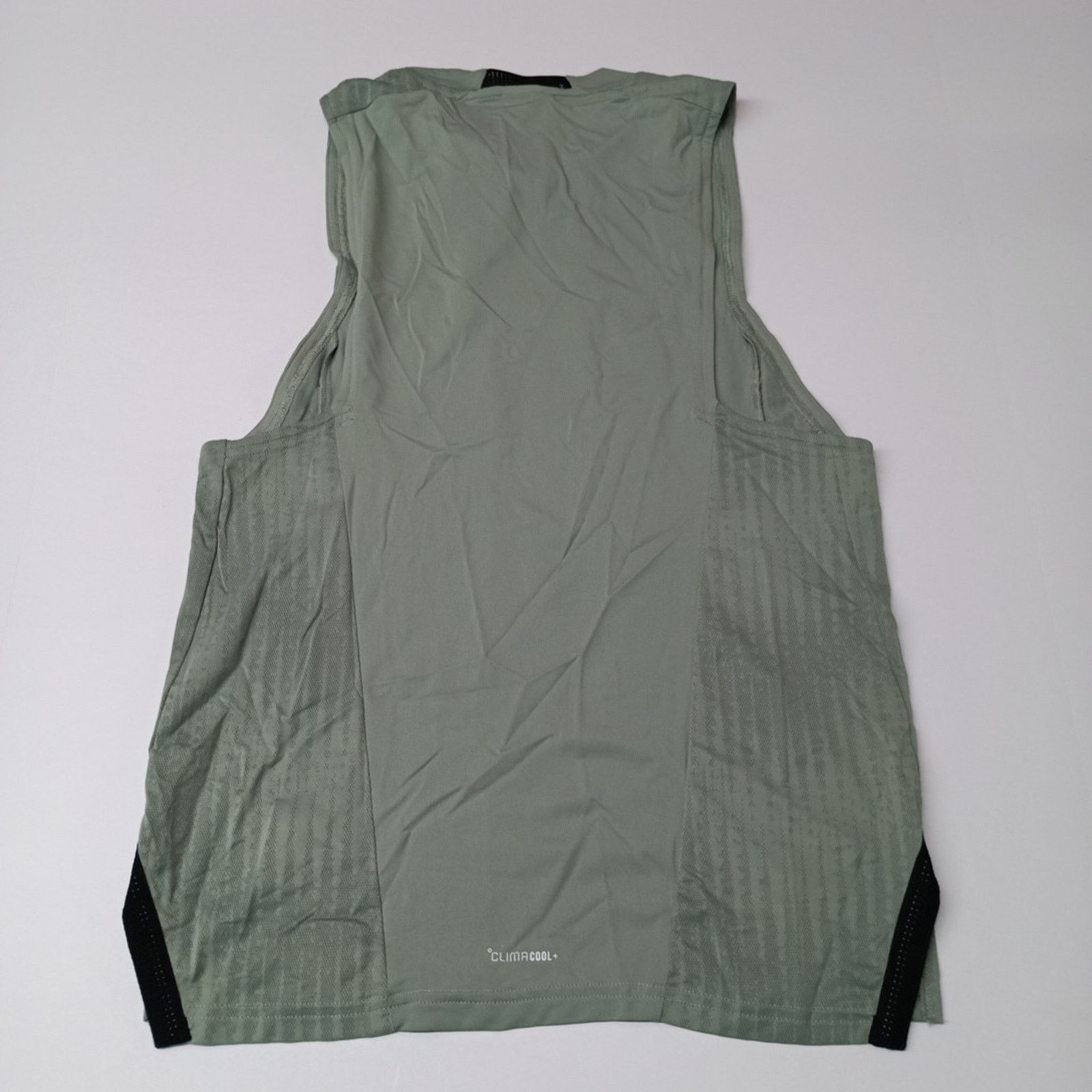 Adidas Adidas Mens Size XS D4T Training Tank Top Shirt Silver Green Size US XS / EU 42 / 0 - 7 Thumbnail
