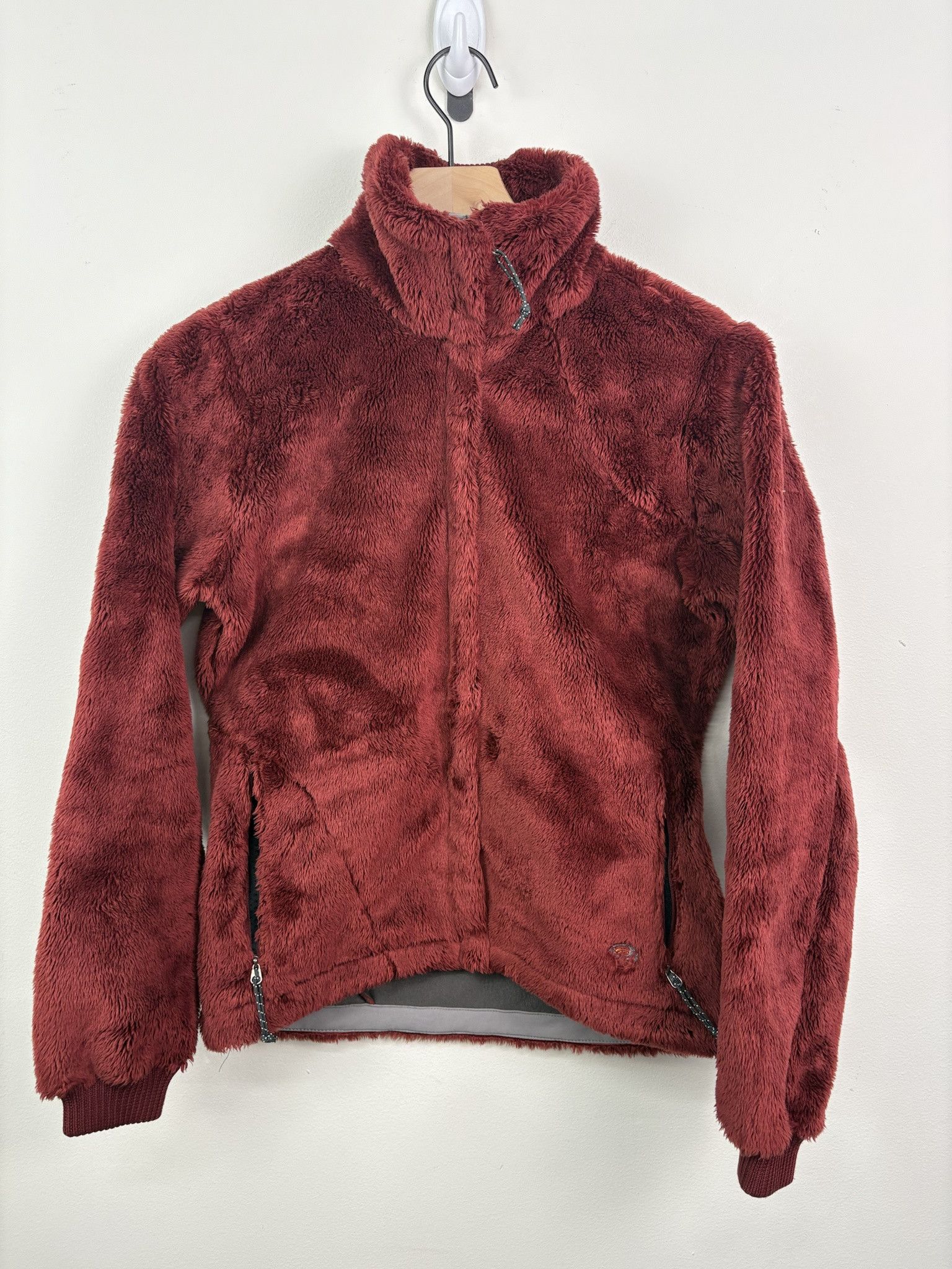 Vintage Vintage 90's Mountain Hardware Red Sherpa Fleece Lined Collared Full Zip Up Sweater Size XS Size US XS / EU 42 / 0 - 1 Thumbnail