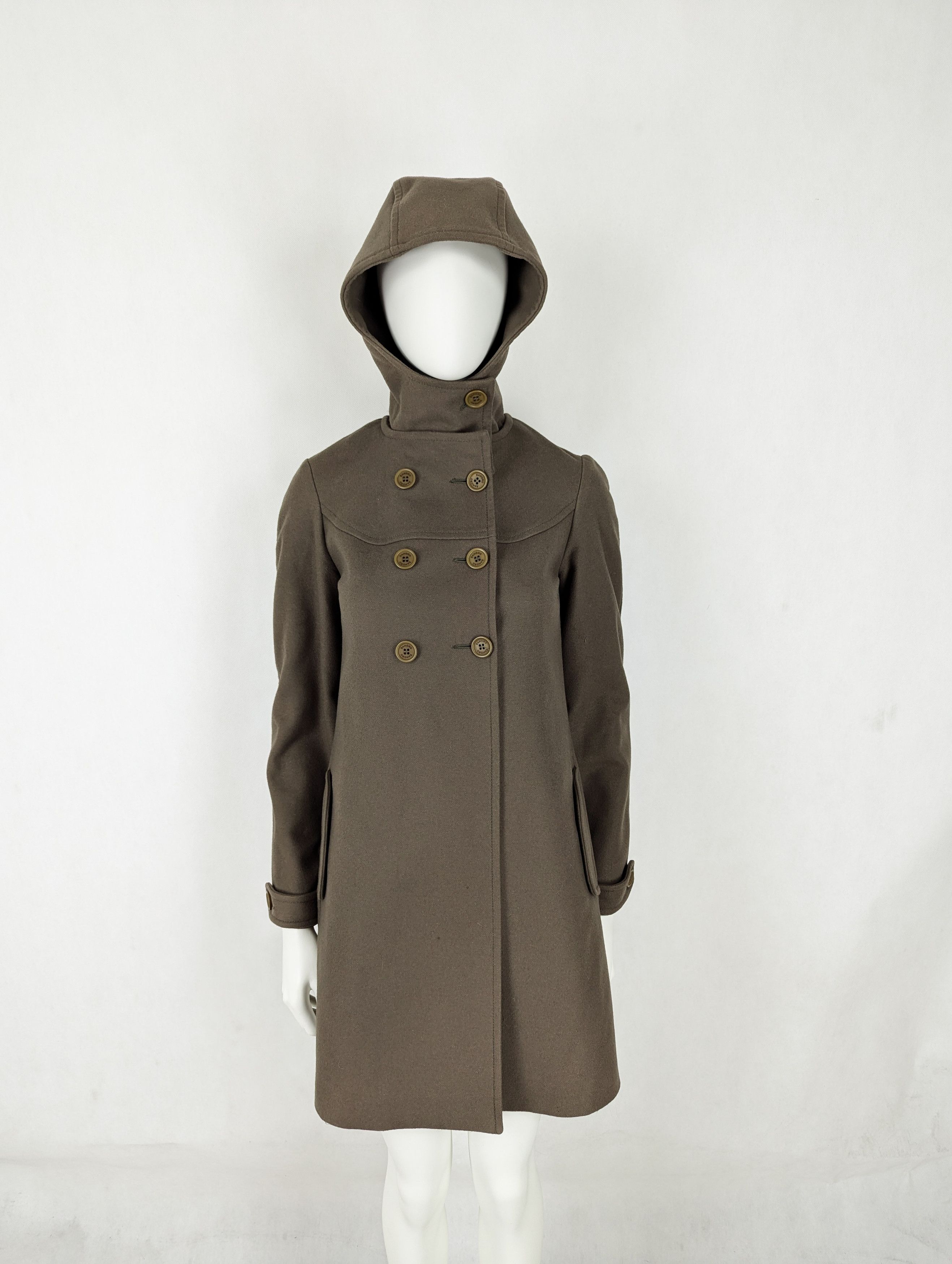 Sandro Sandro Paris wool khaki coat M Size M / US 6-8 / IT 42-44 - 1 Thumbnail