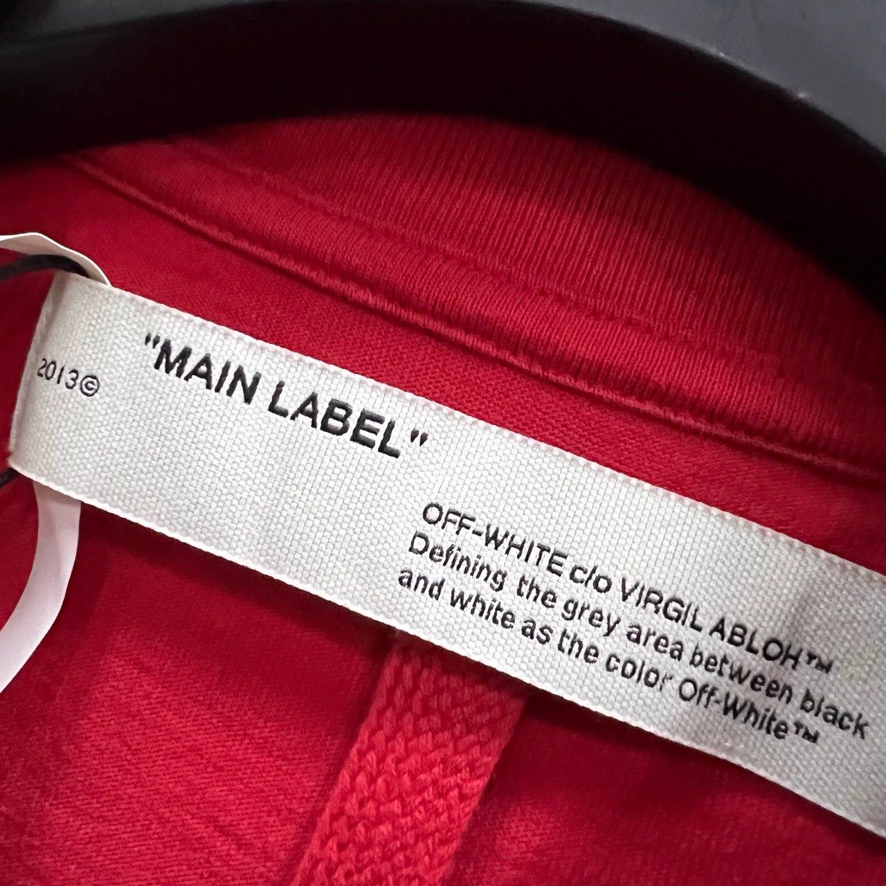 Off-White off-white red long sleeve graphic shirt Size US XXS / EU 40 - 4 Thumbnail