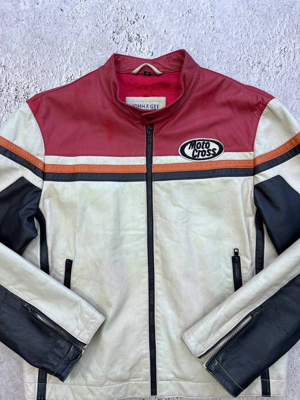 Vintage Vintage Y2K Racing Moto Leather Jacket Size US M / EU 48-50 / 2 - 3 Thumbnail