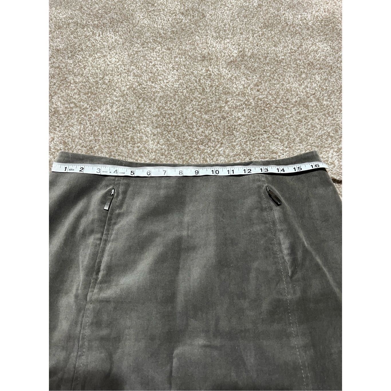 Max Mara Max Mara women cotton grey midi skirt size 12 Size 34" / US 12 / IT 48 - 8 Thumbnail
