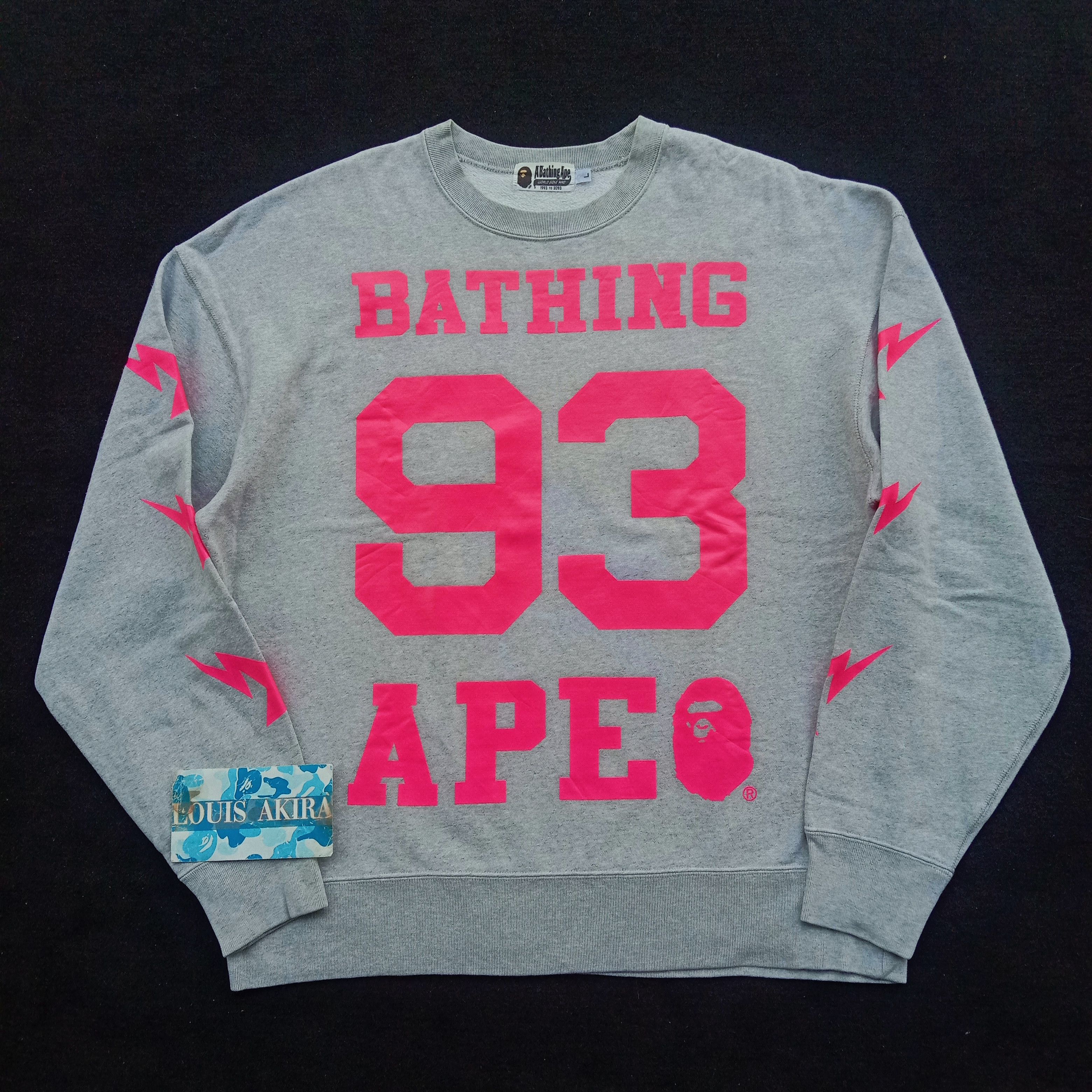 Bape Bape Over Sized Crewneck (2014) Size US L / EU 52-54 / 3 - 1 Thumbnail
