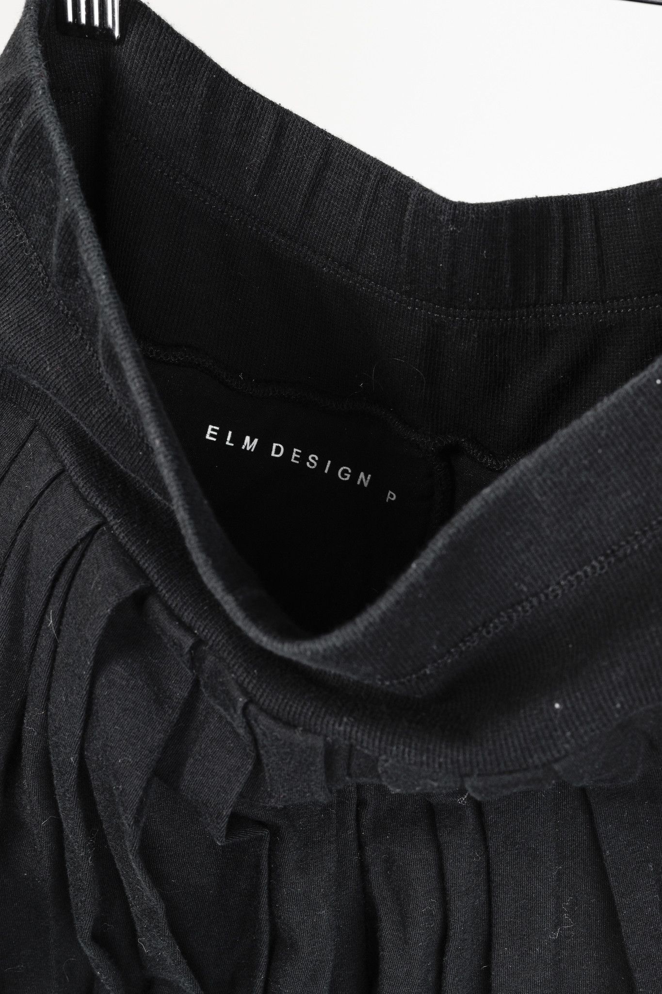 Other Elm Design Black Cotton-Jersey Pleated Capris Size 26" / US 2 / IT 38 - 4 Thumbnail