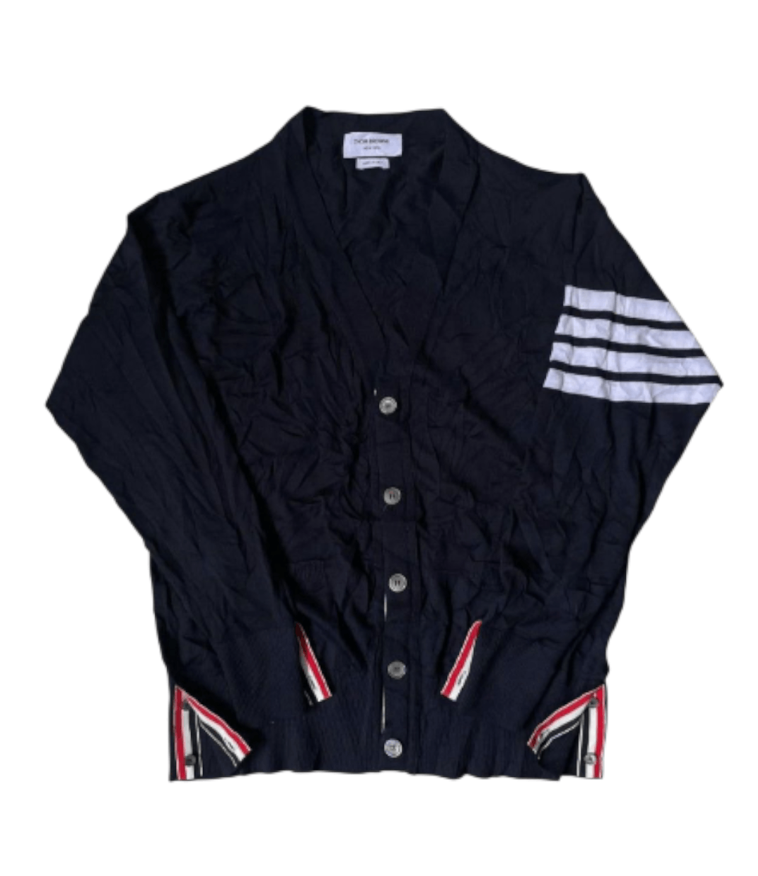Thom Browne THOMBROWNE Black Cardigan Size 4 Size US XL / EU 56 / 4 - 1 Thumbnail