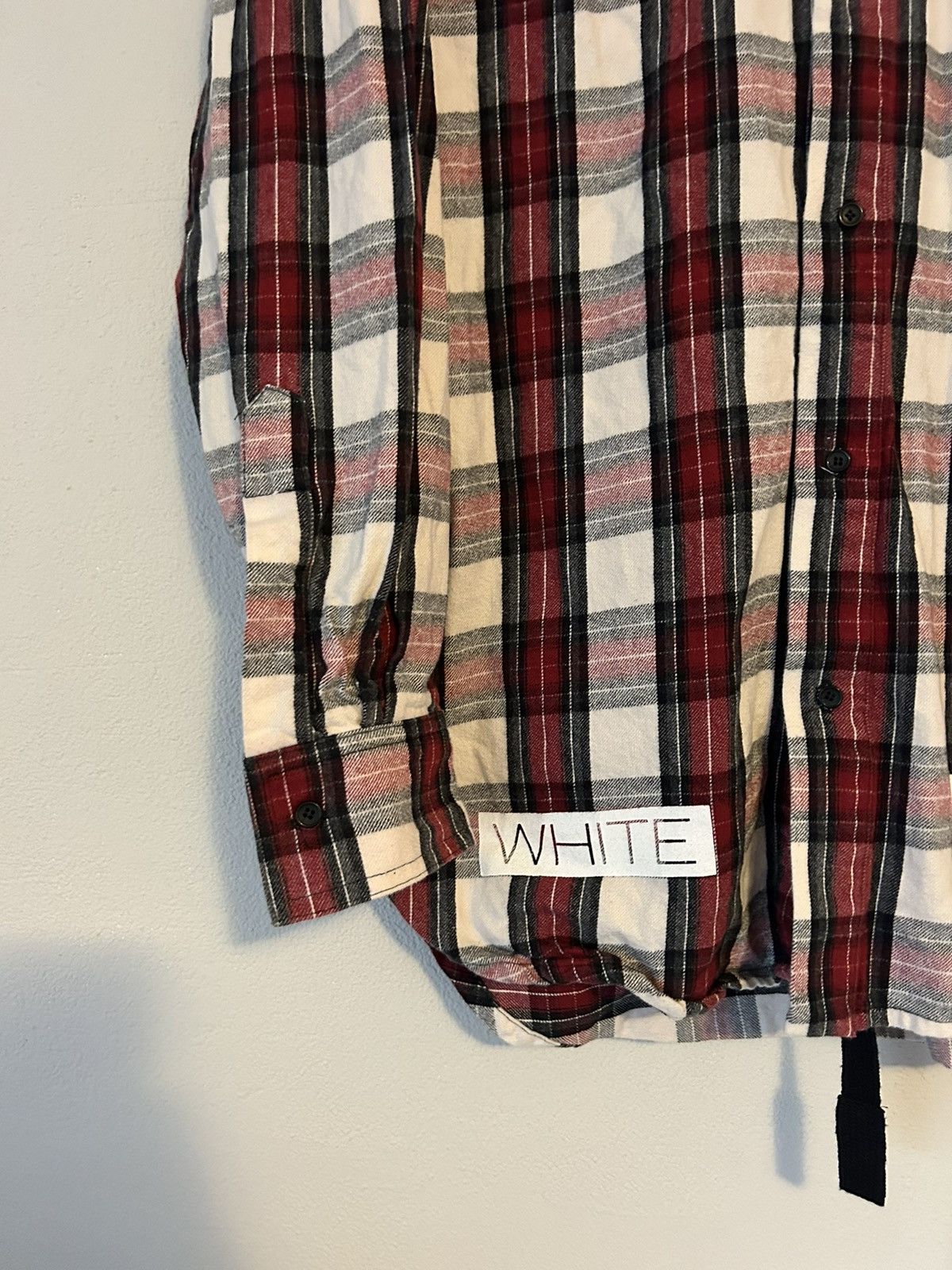 Off-White Flannel Shirt Diagonal Backprint Size US S / EU 44-46 / 1 - 4 Thumbnail