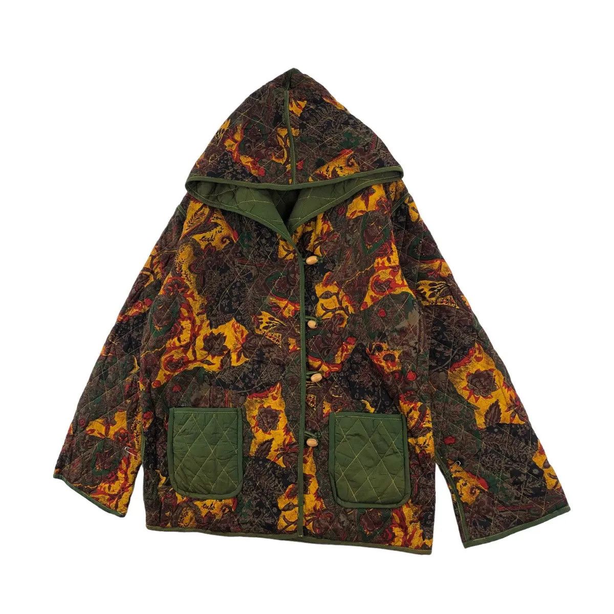 Vintage Vintage OTTO COLLECTION FLORAL Flower Paisley Quilted Jacket Size S / US 4 / IT 40 - 3 Thumbnail