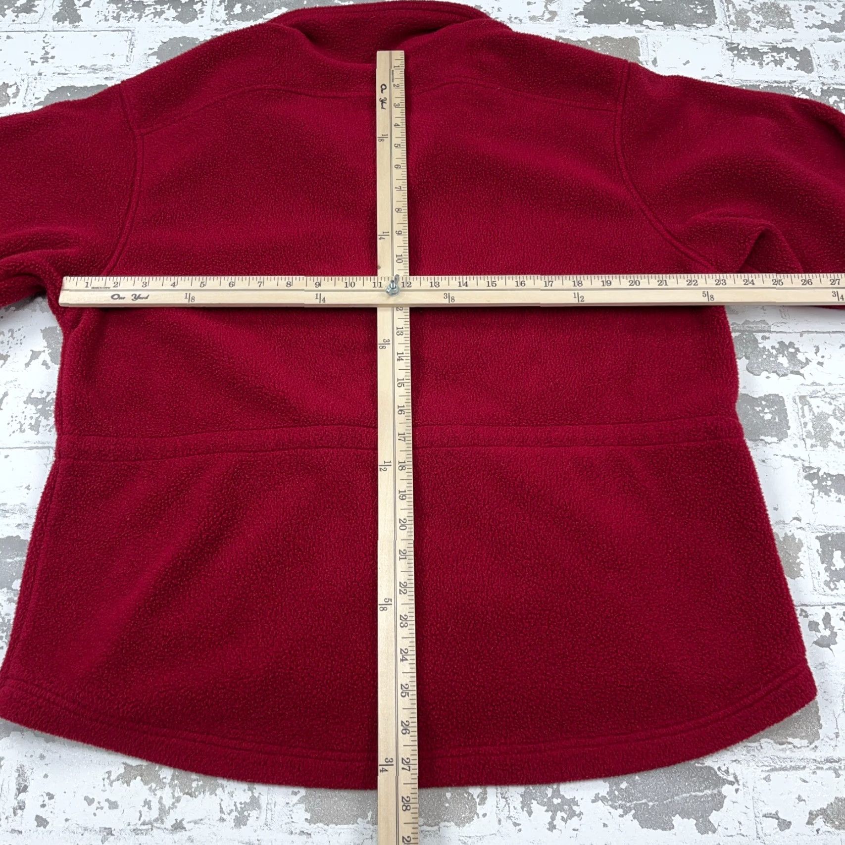 Vintage VINTAGE L.L. Bean Jacket Mens Large Red Fleece Full Zip Short Bomber Jacket Size US L / EU 52-54 / 3 - 7 Thumbnail