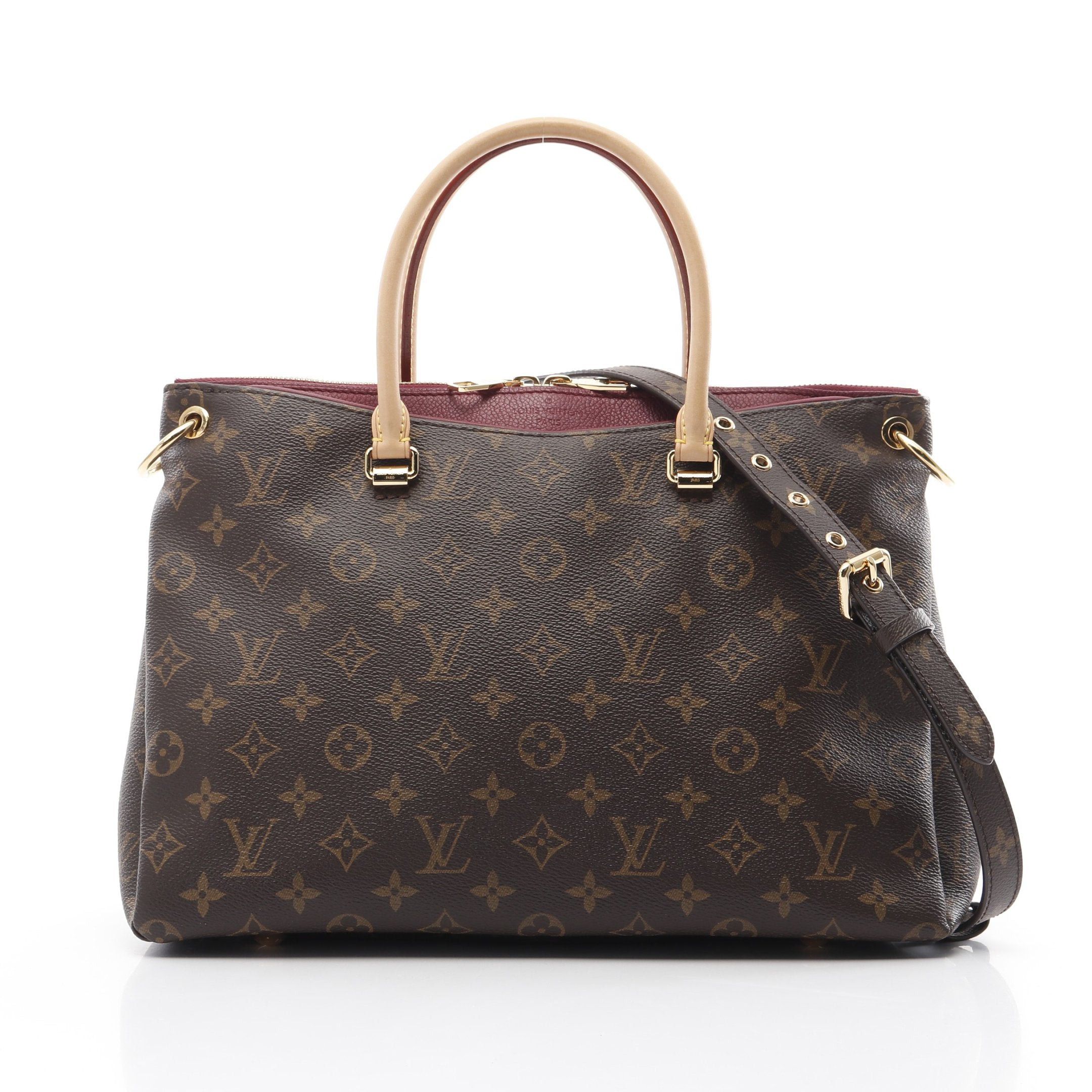 Louis Vuitton Louis Vuitton Pallas Monogram Oror Handbag Leather Brown Bordeaux Size ONE SIZE - 1 Thumbnail