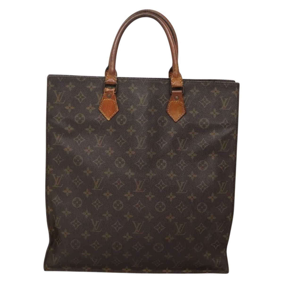 Louis Vuitton LOUIS VUITTON Monogram Sac Plat Hand Bag M51140 Size ONE SIZE - 2 Thumbnail