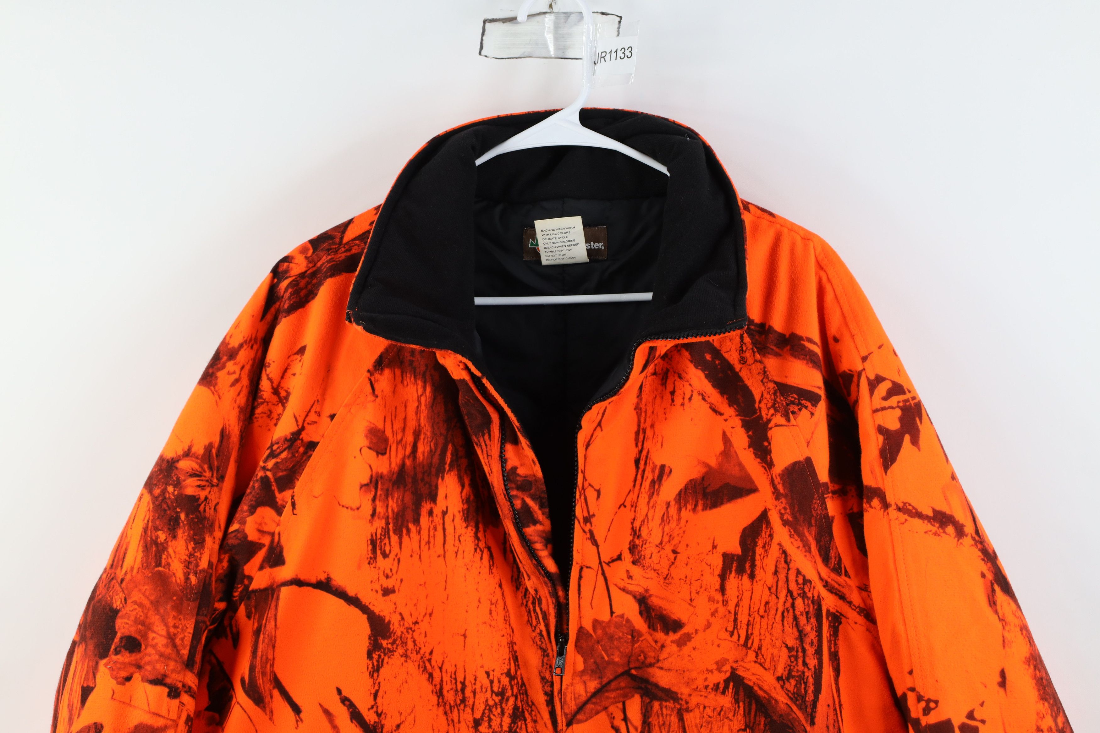 Vintage Vintage 90s Streetwear Camouflage Puffer Jacket Blaze Orange Size US XL / EU 56 / 4 - 2 Thumbnail