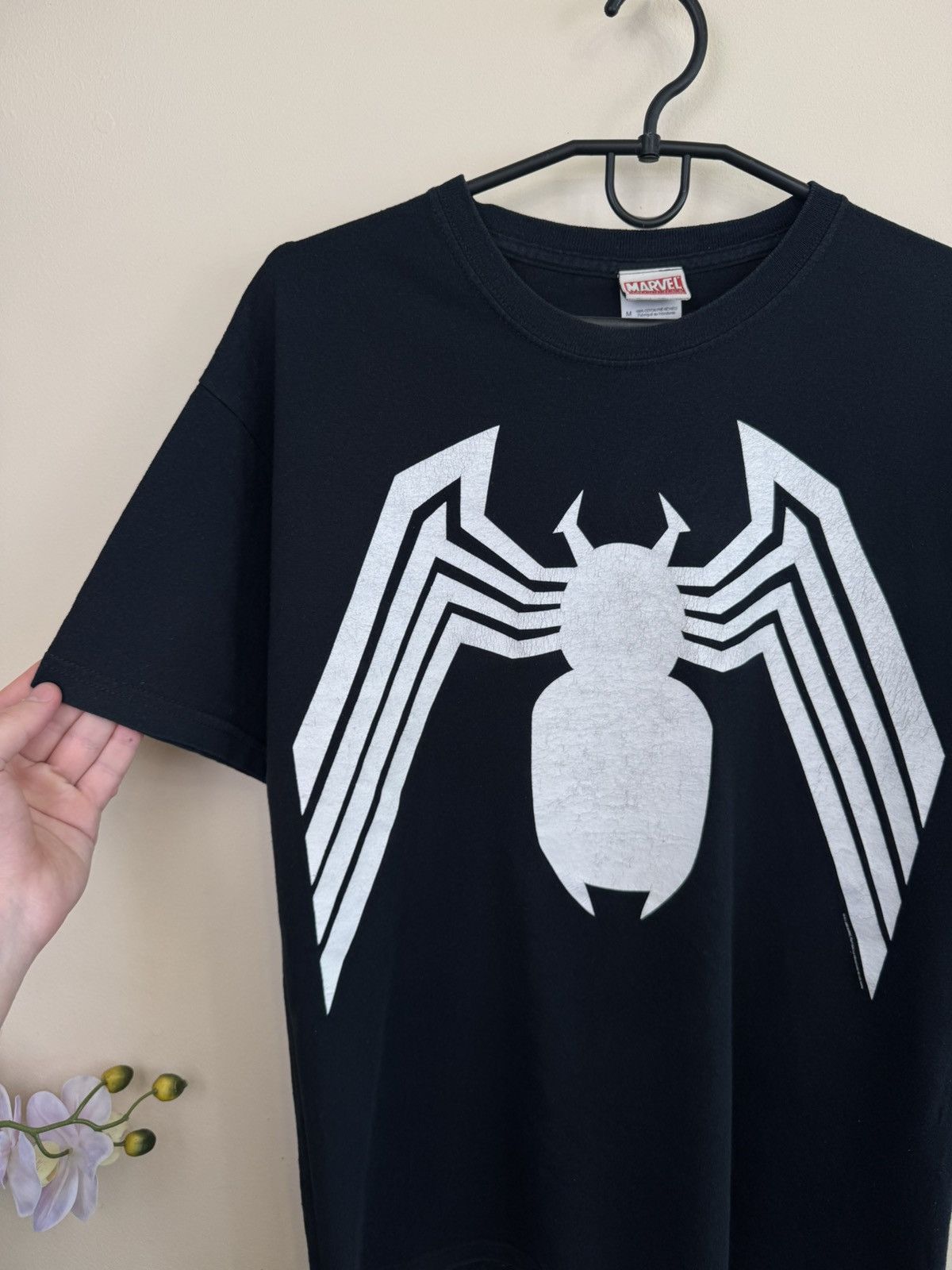 Marvel Comics Vintage Marvel Venom T shirt Black Spider Man sz M 2008 Y2K Size US M / EU 48-50 / 2 - 12 Thumbnail