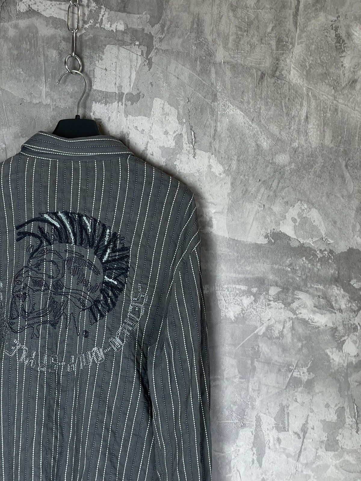 Diesel × Vintage Vintage Y2K Diesel logo Japanese Shirt button up Size US XL / EU 56 / 4 - 3 Thumbnail