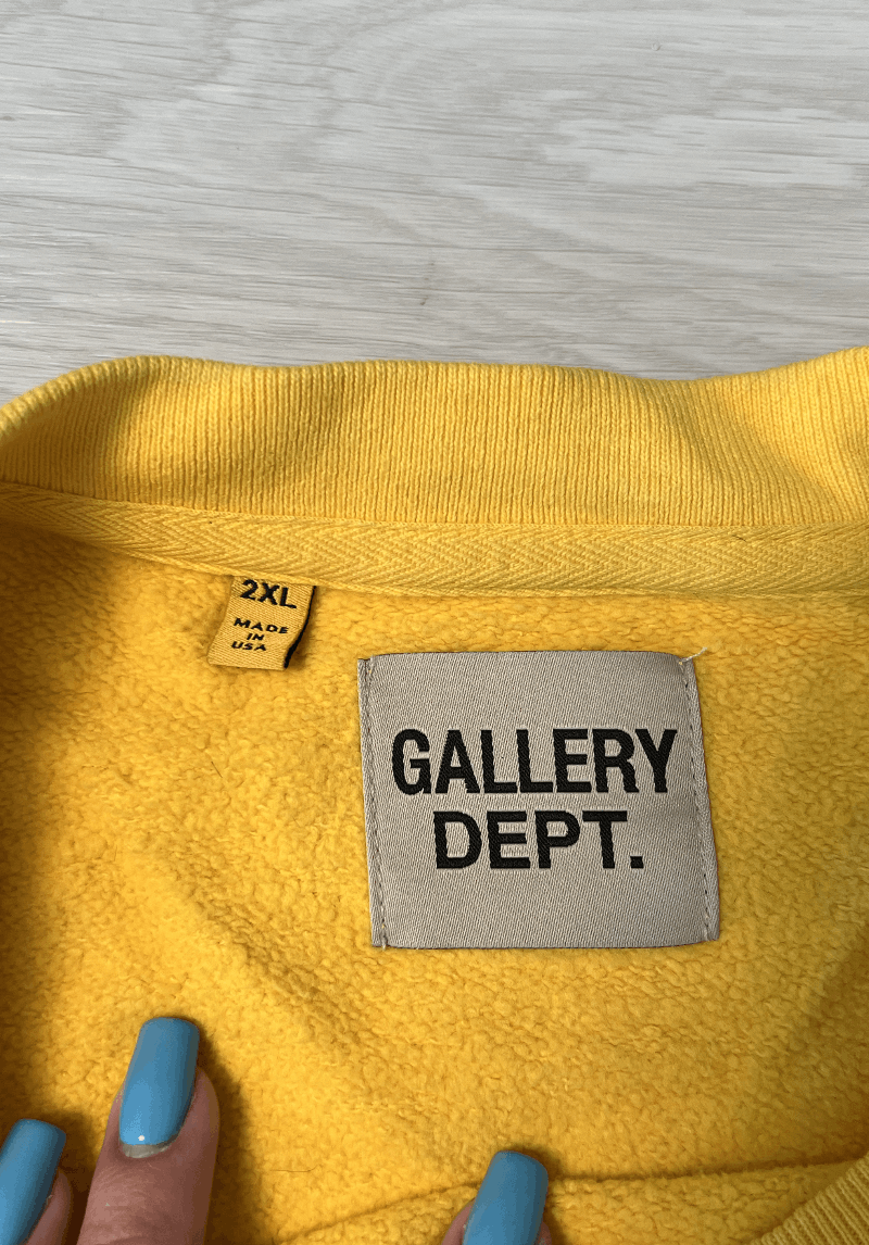 Gallery Dept. Gallery Dept Boxing Merch Sweatshirt In Yellow Size US XXL / EU 58 / 5 - 2 Thumbnail