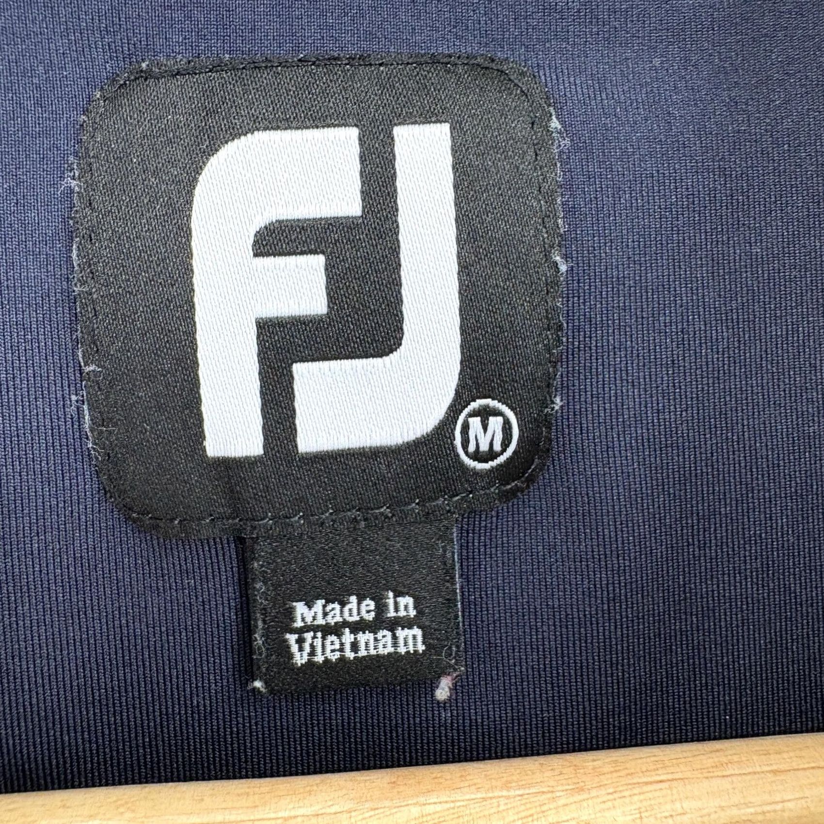 Footjoy FootJoy Polo Shirt Mens M Blue Solid Logo PGA Of America Golf Performance Short Sleeve Jersey Polyester Spandex Size US M / EU 48-50 / 2 - 3 Thumbnail