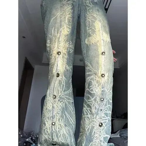 Japanese Brand × Jean washed old tattoo jeans Size 32" / US 10 / IT 46 - 2 Thumbnail