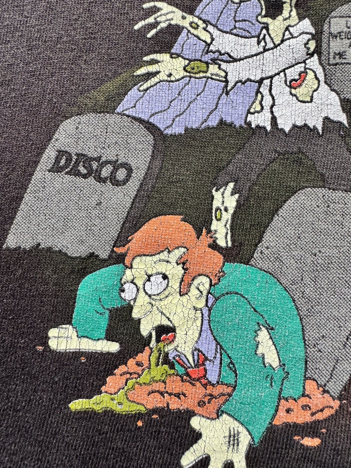 Vintage 2001 The Simpsons Treehouse Of Horror Grave Tee Shirt TV Size US XL / EU 56 / 4 - 5 Thumbnail
