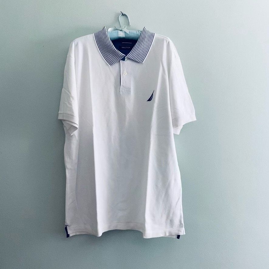 Nautica Nautica white polo shirt Size US L / EU 52-54 / 3 - 2 Thumbnail