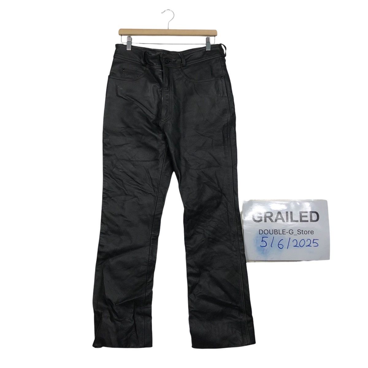 Rookie Leathers Black Protective Motorcycle Trousers