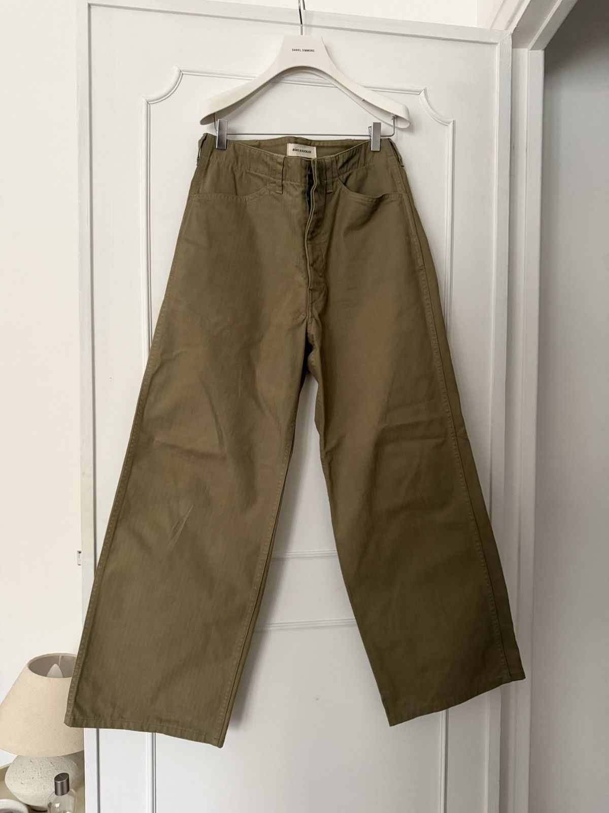 Bare Knuckles Bare Knuckles – HBT Service Pant (Washed Olive) Size US 30 / EU 46 - 1 Thumbnail