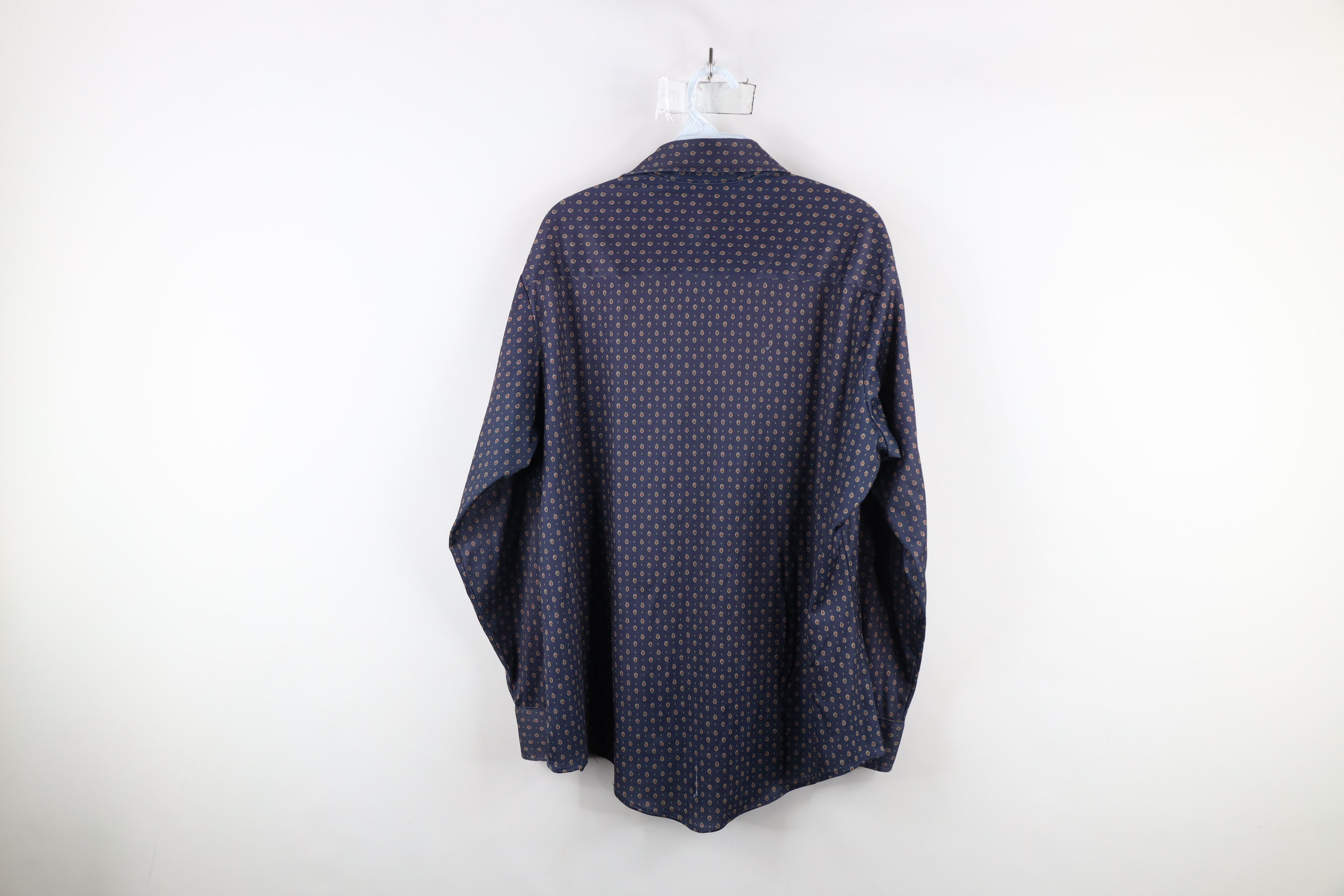 Vintage Vintage 70s Streetwear Paisley Collared Button Shirt USA Size US L / EU 52-54 / 3 - 11 Thumbnail